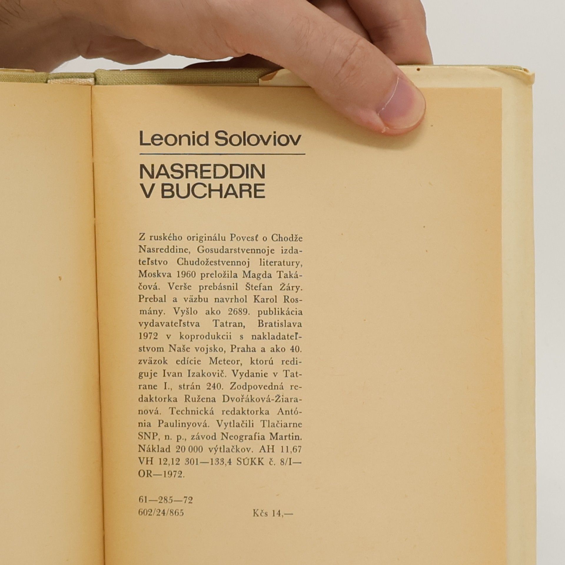 Magda Takáčová Nasreddin v Buchare