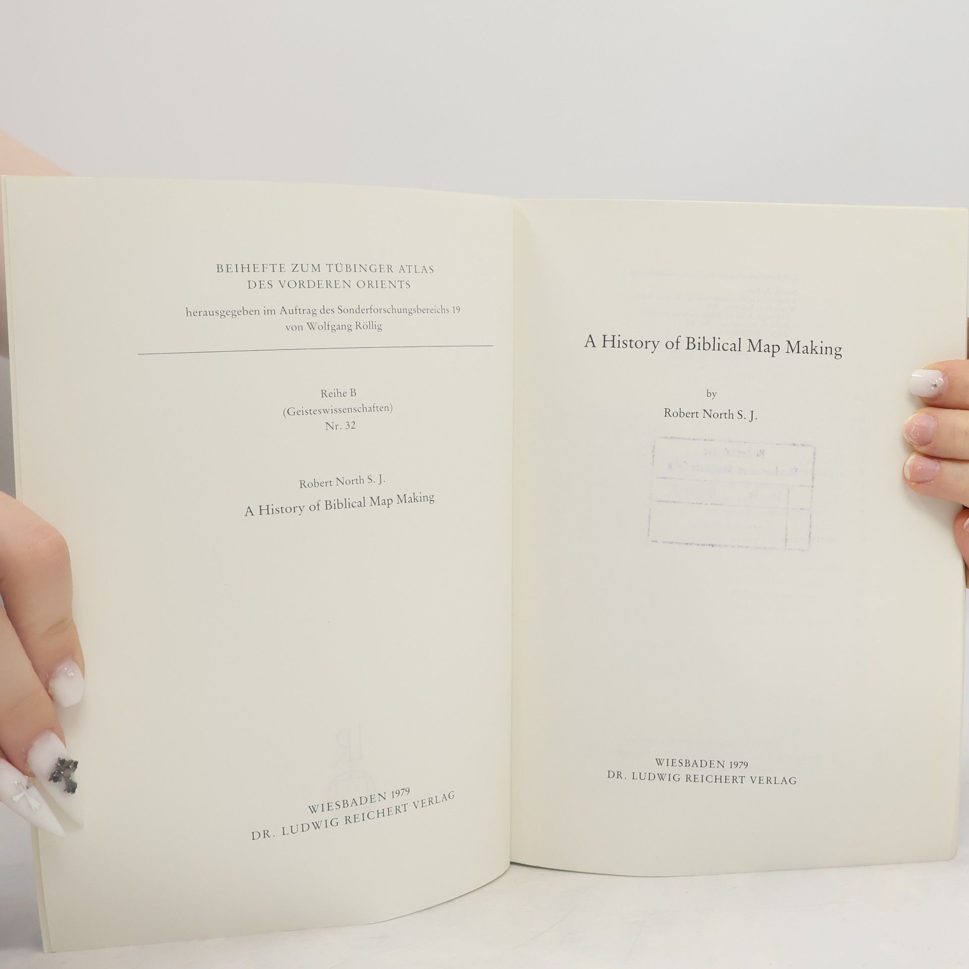 Robert North S. J. A History of Biblical Map Making