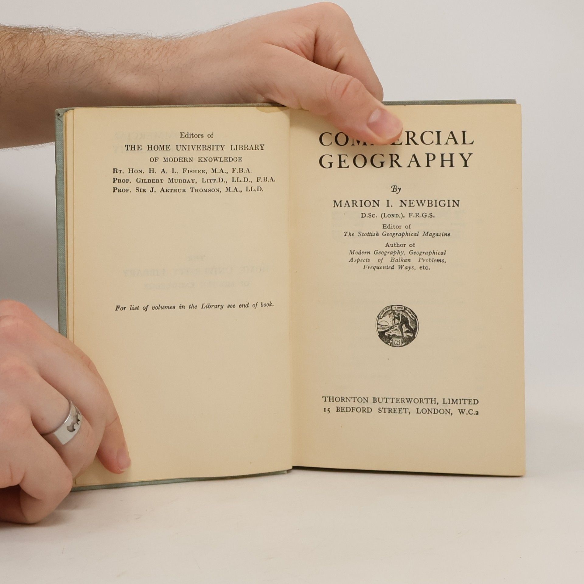 Marion I. Newbigin Commercial Geography