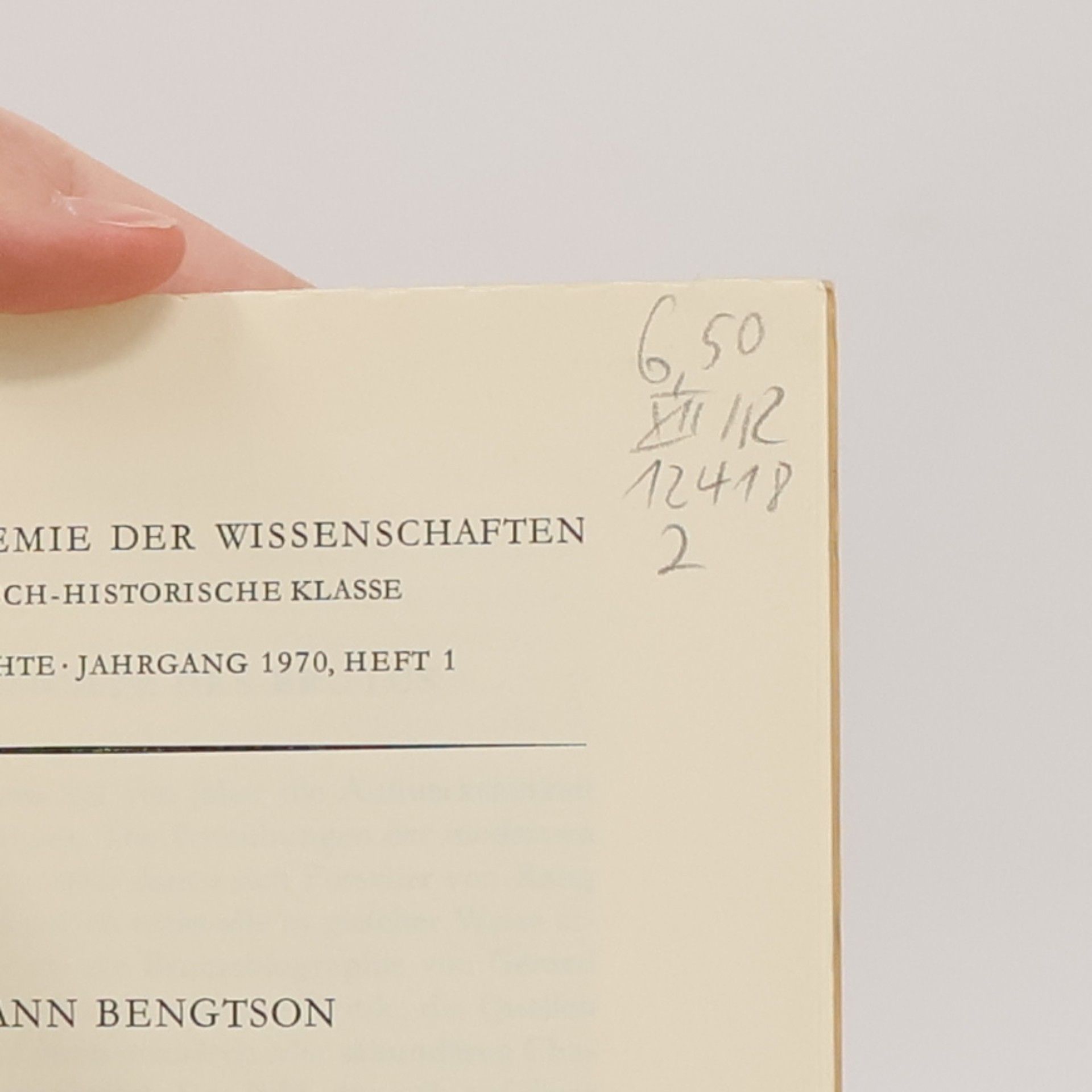 Hermann Bengtson Zur Geschichte des Brutus