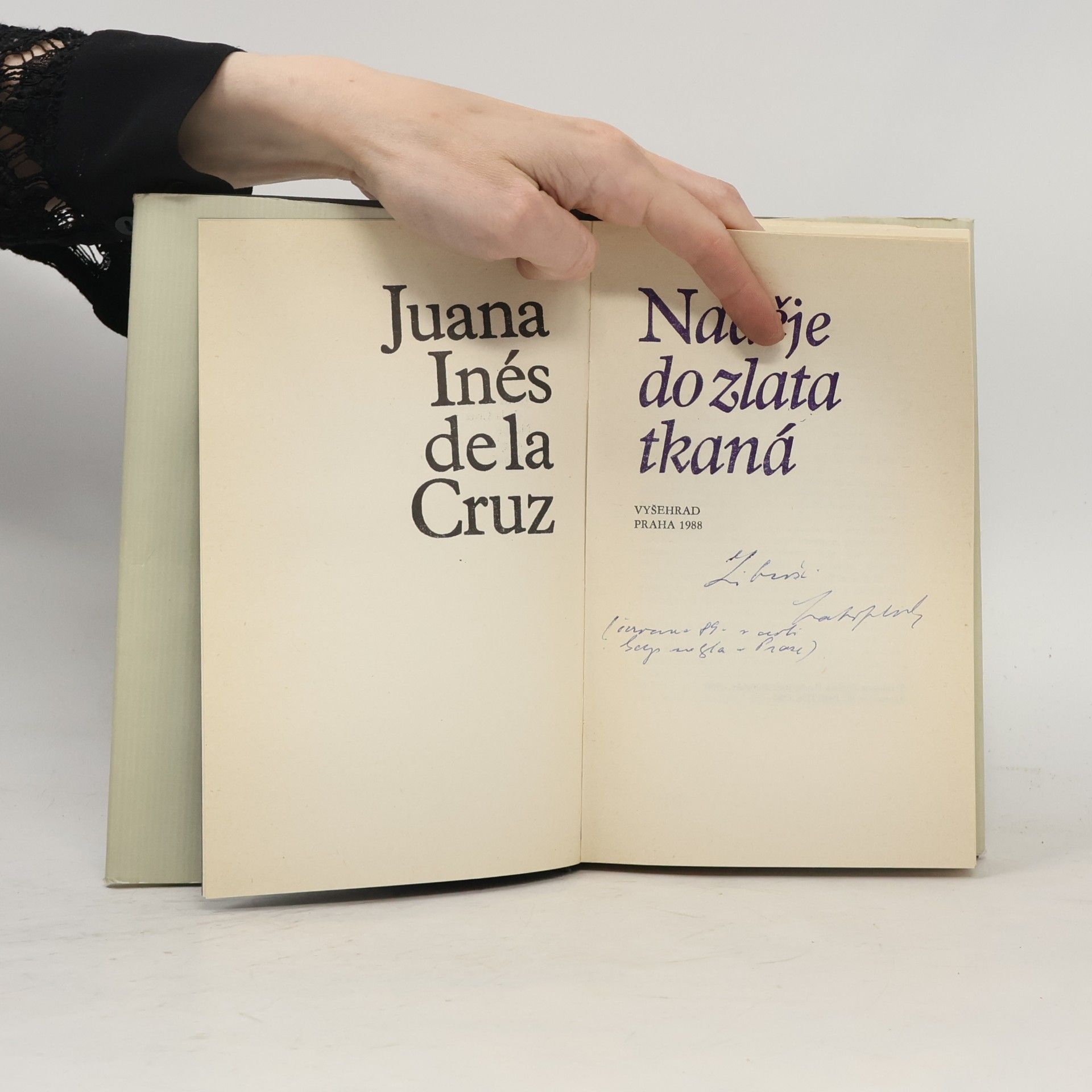 de la Cruz Juana Inés Naděje do zlata tkaná