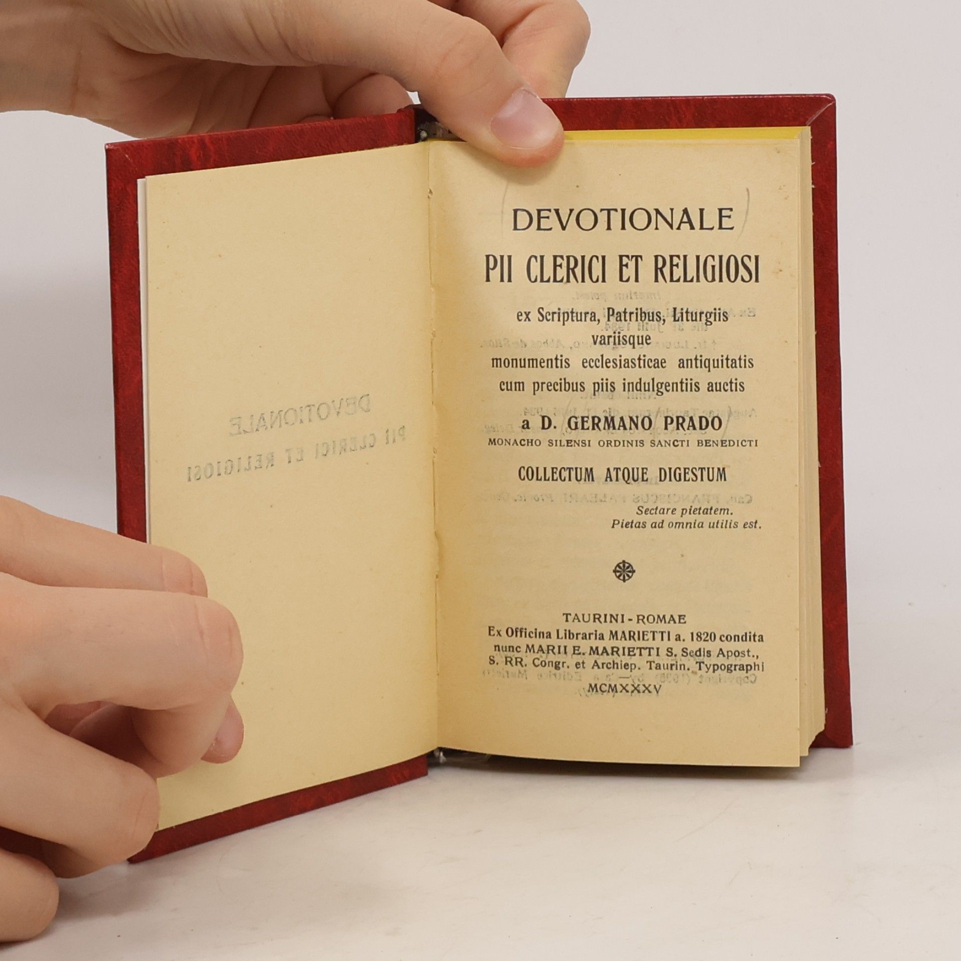 D. Germano Prado Devotionale Pii Clerici et Religiosi