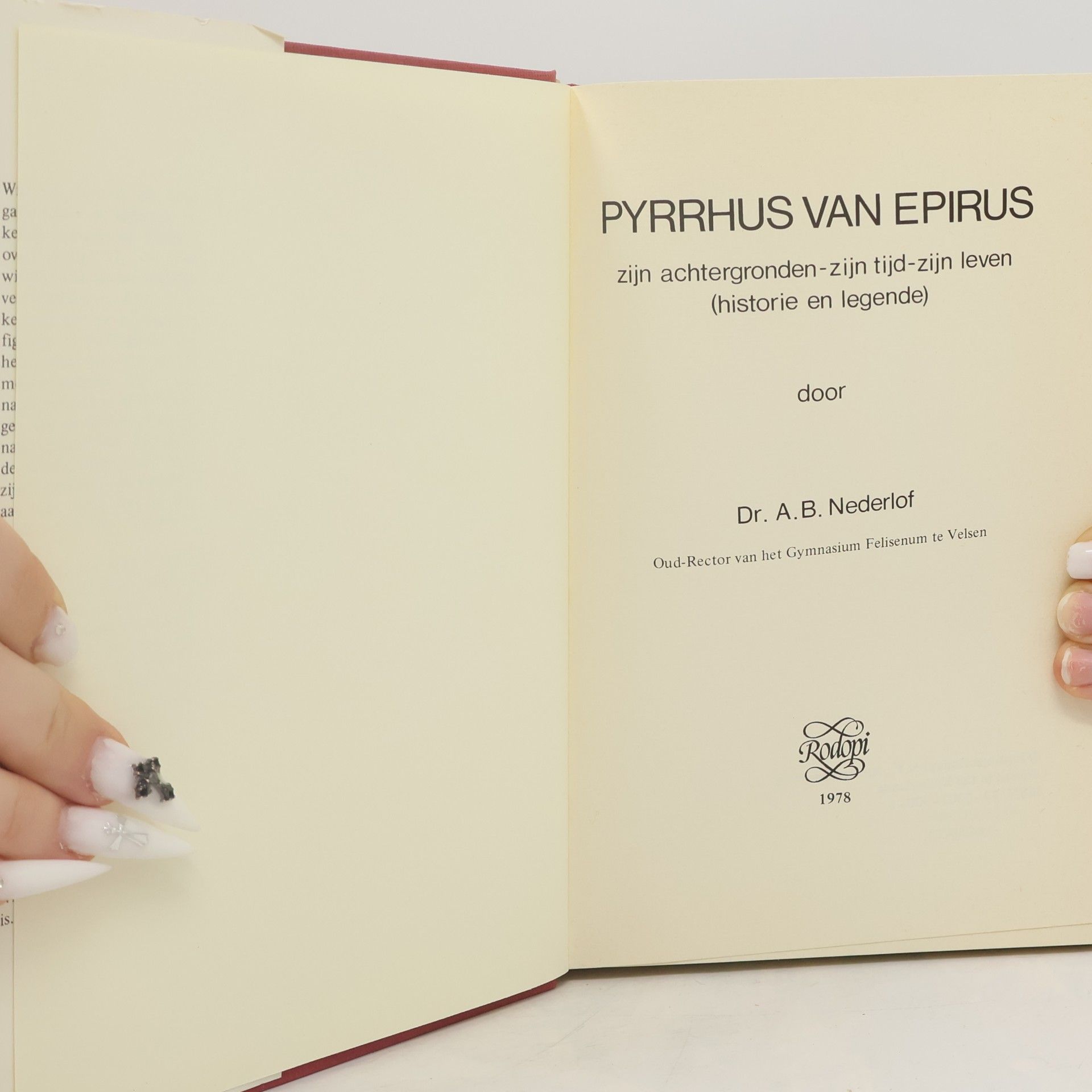 Arie Bastiaan Nederlof Pyrrhus van Epirus