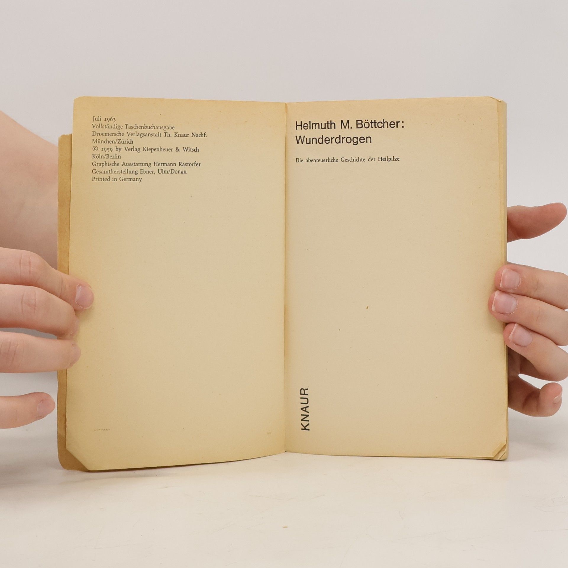 Helmuth M. Böttcher Wunderdrogen