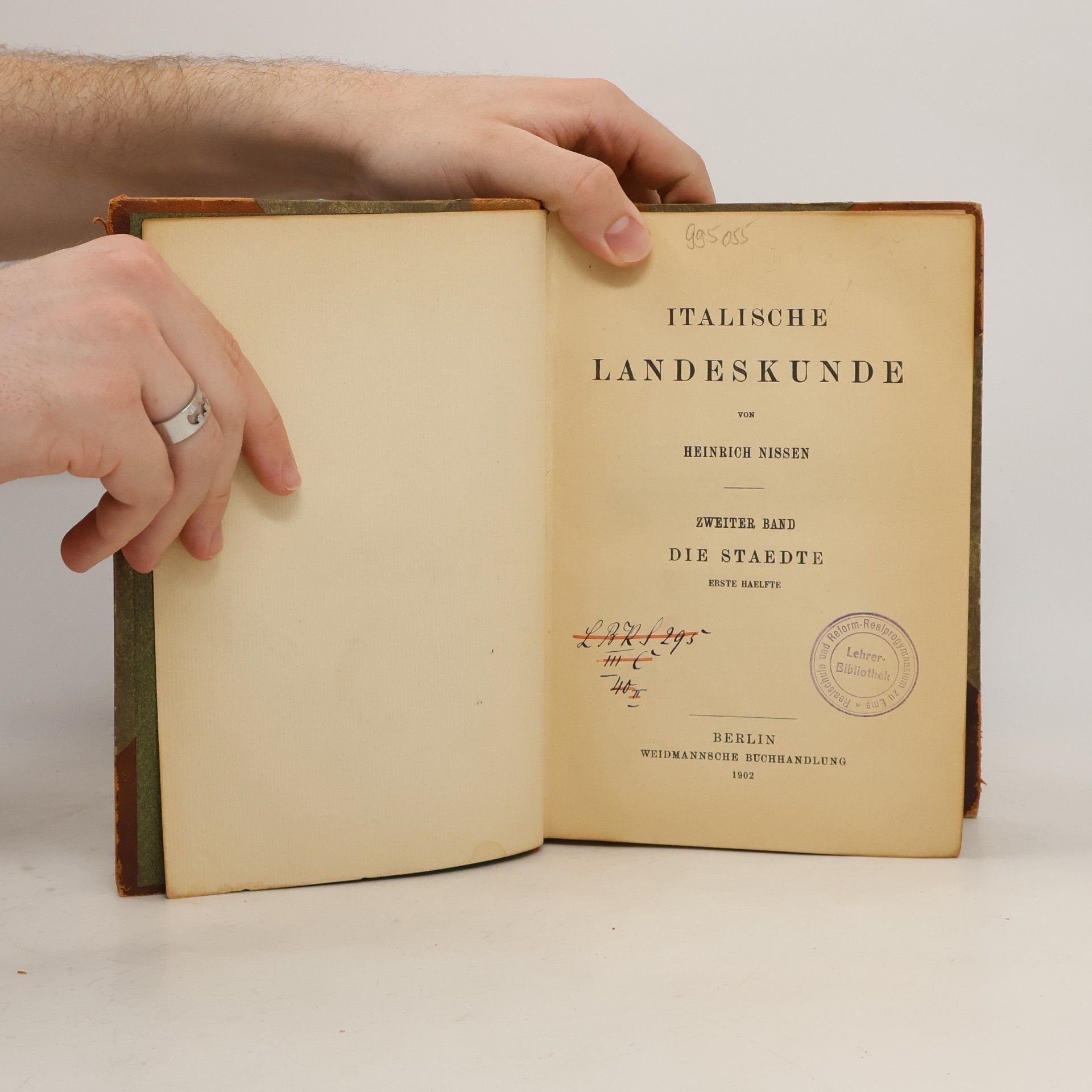 Heinrich Nissen Italische Landeskunde