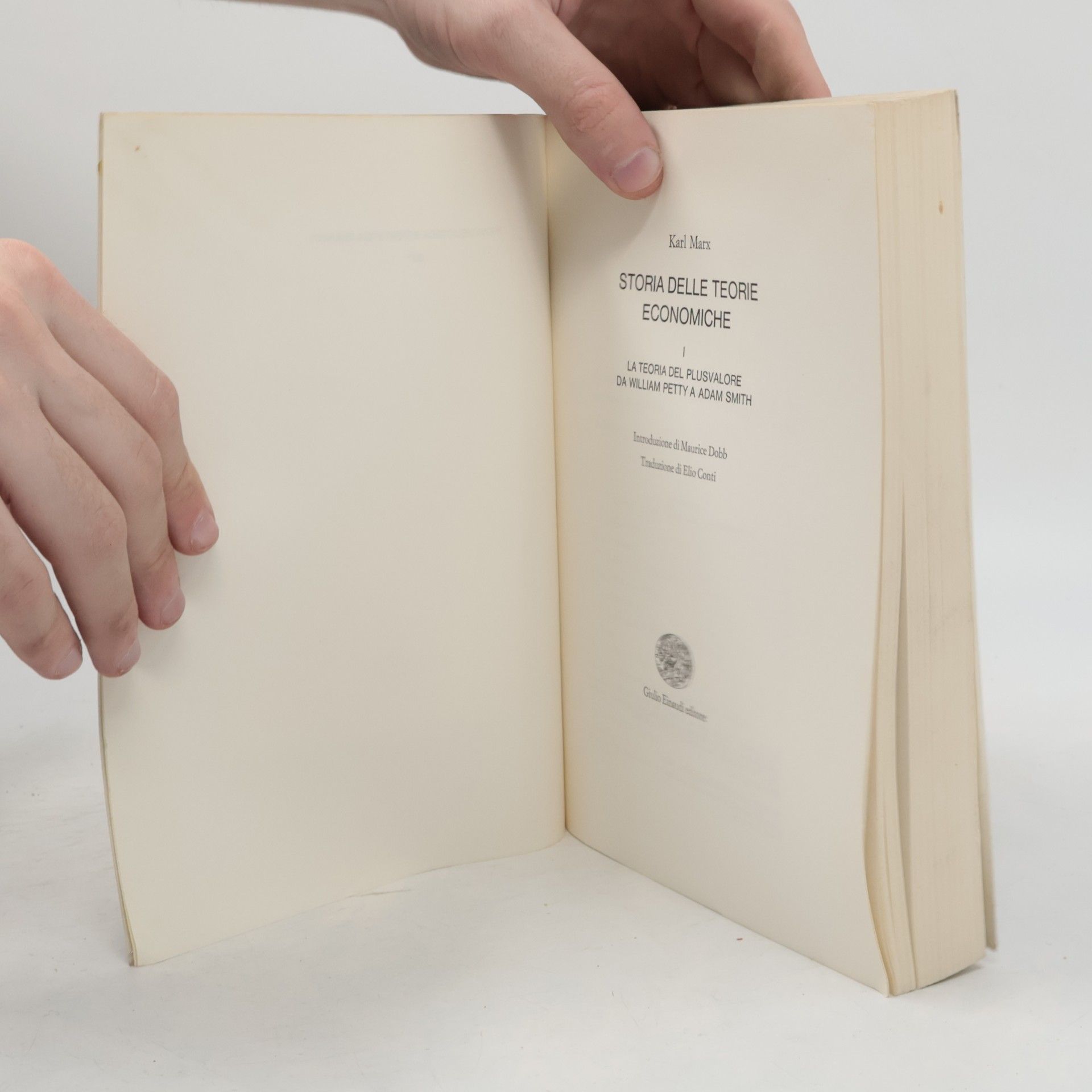 Karl Marx Storia delle teorie economiche I.-III.