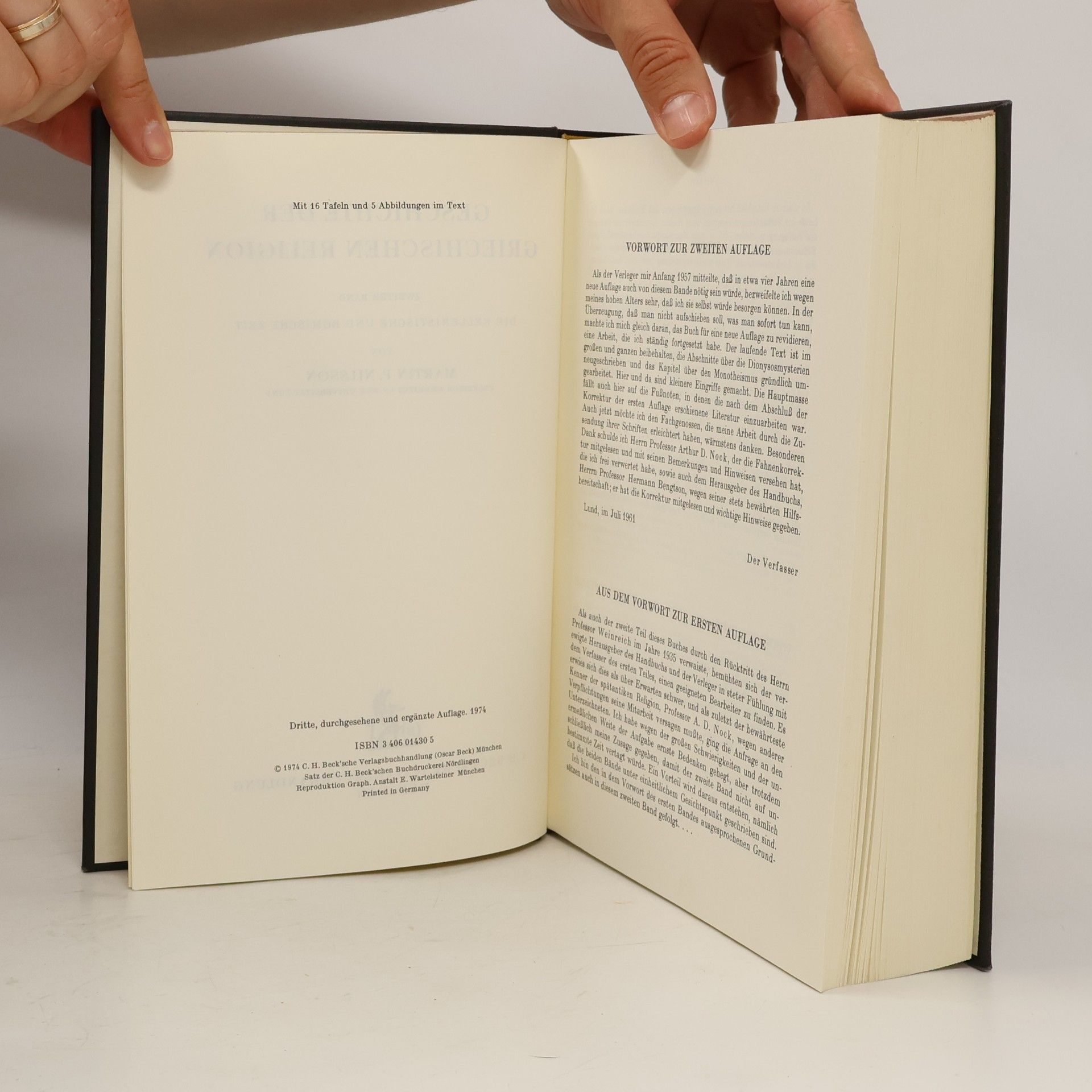 Nilsson Martin P. (Martin Persson) Geschichte der griechischen Religion