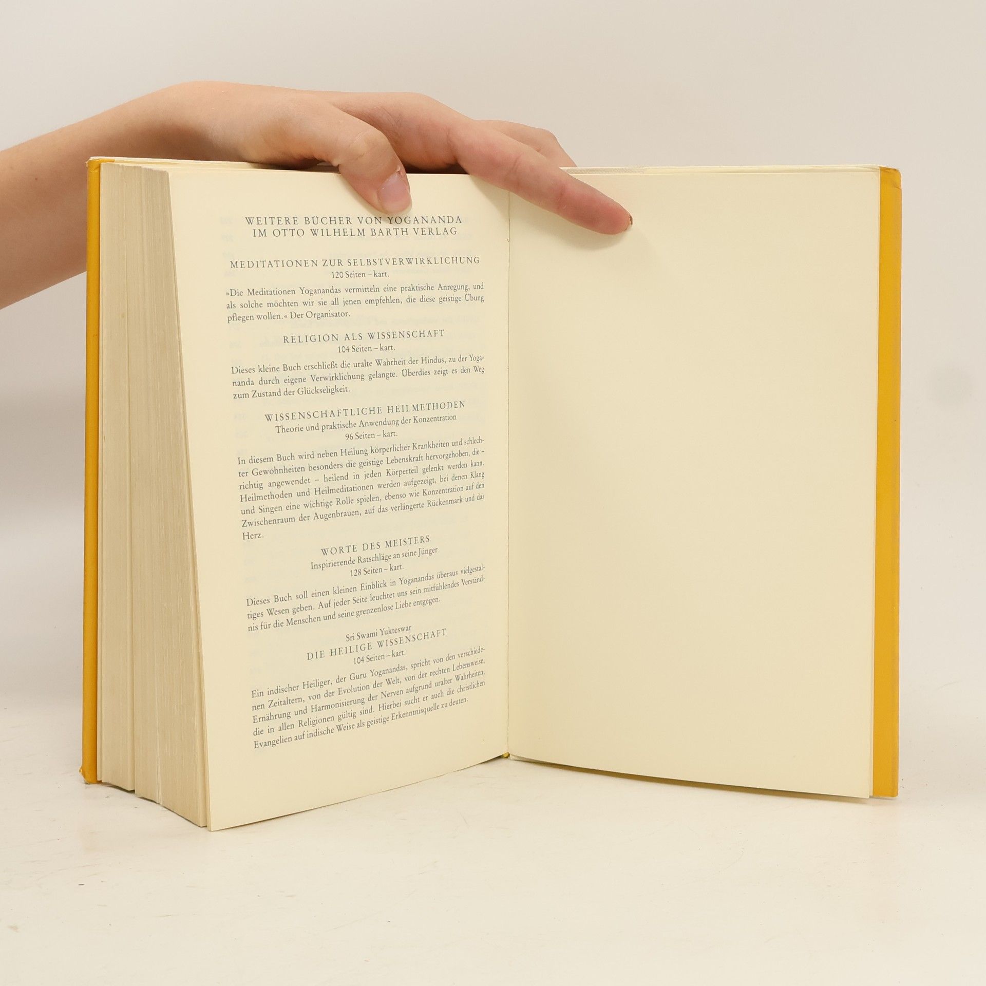 Paramhansa Yoganda Autobiographie eines Yogi