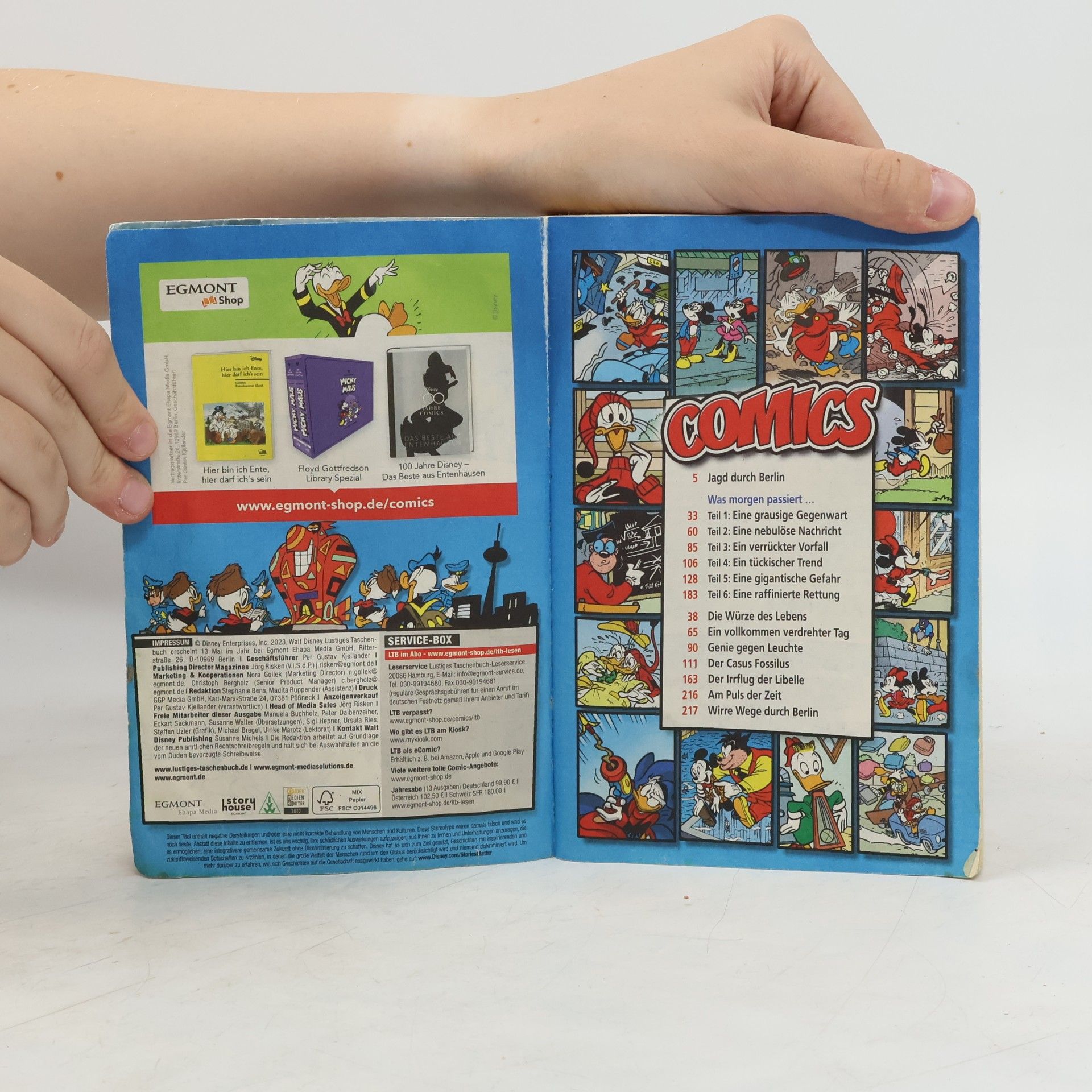 Walt Disney Lustiges Taschenbuch 526. Jagd durch Berlin