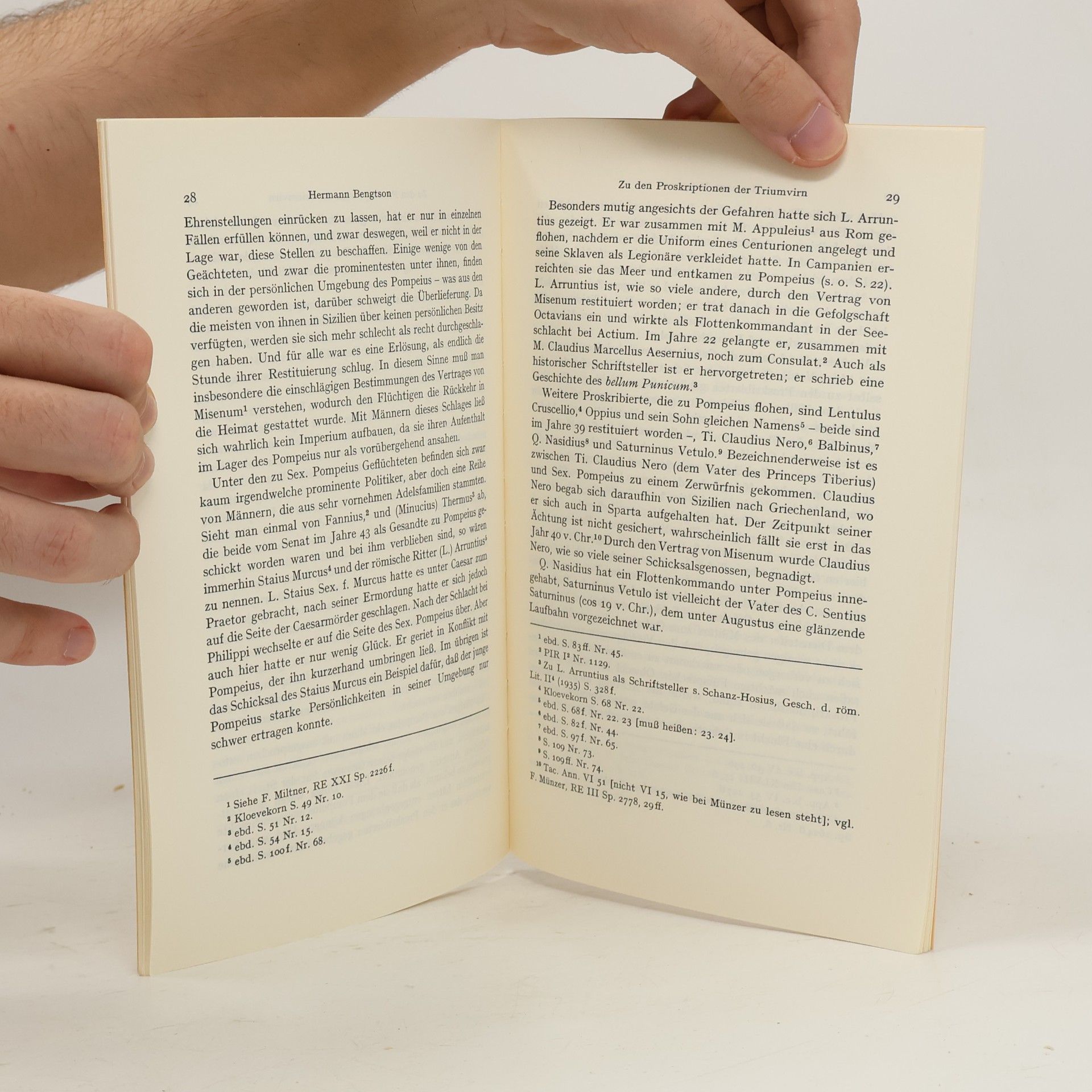 Hermann Bengtson Sitzungsberichte - Jahrgang 1972, Heft 3: Zu den Proskriptionen der Triumvirn