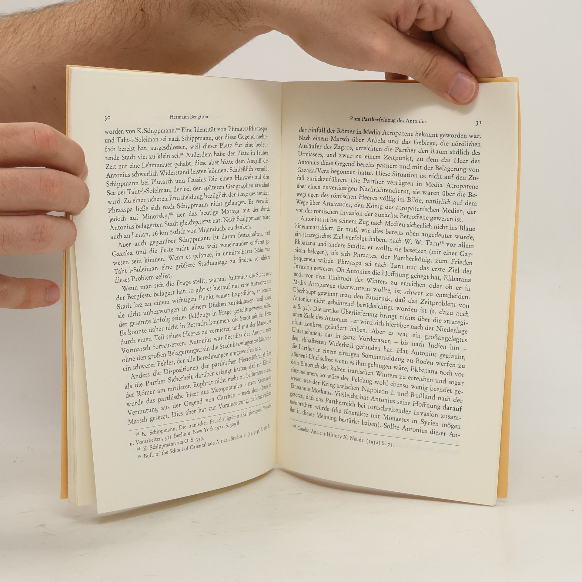 Hermann Bengtson Bayerische Akademie der Wissenschaften, Philosophisch-Historische Klasse, Sitzungsberichte - 1974, Heft 1: Zum Partherfeldzug des Antonius