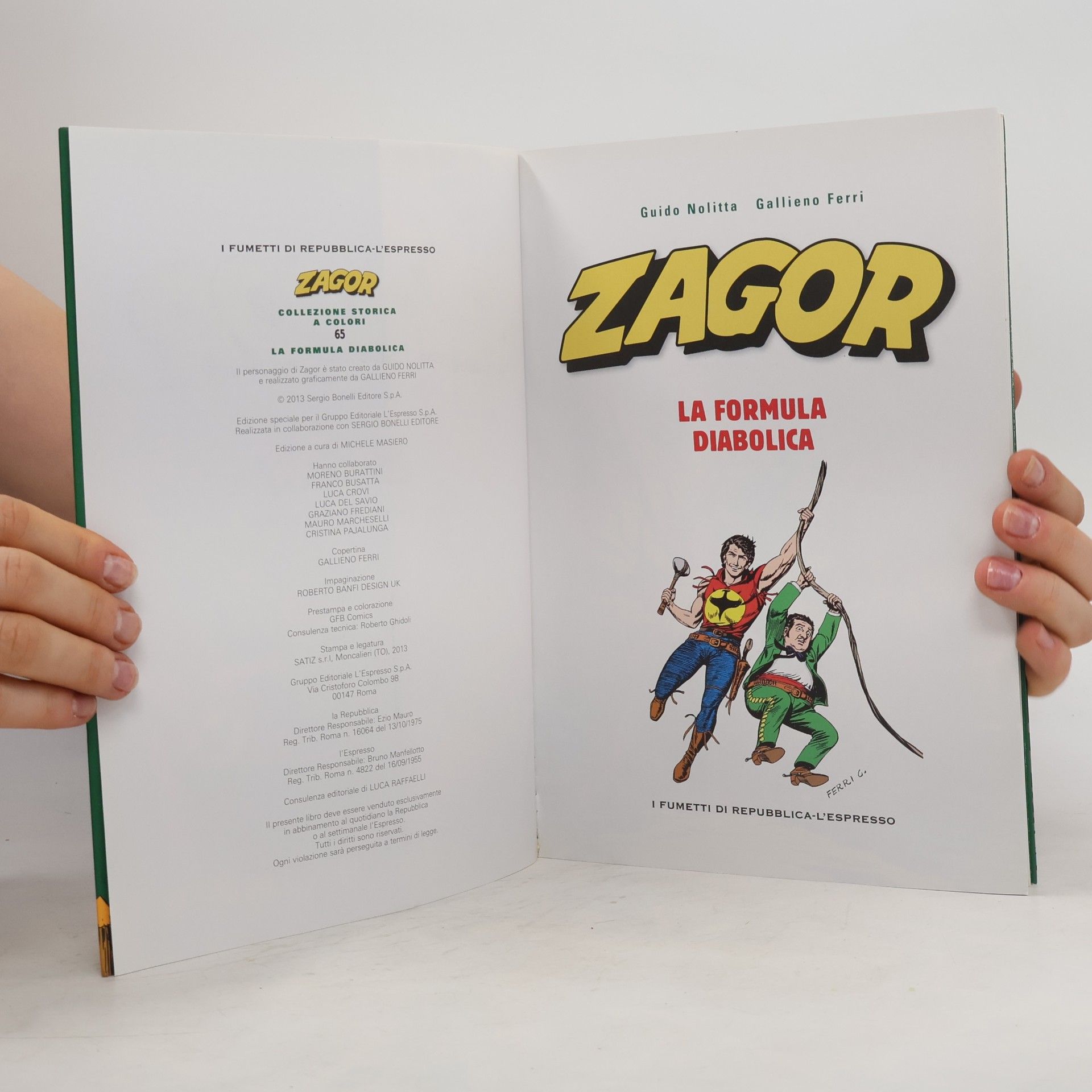 Autorenkollektiv Zagor. La formula diabolica