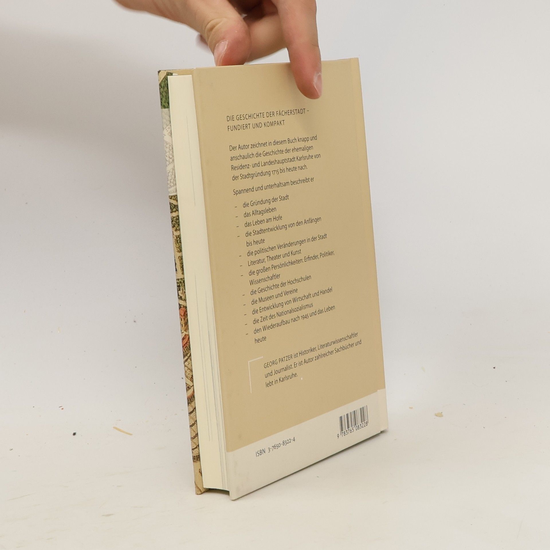 Georg Patzer Kleine Geschichte der Stadt Karlsruhe