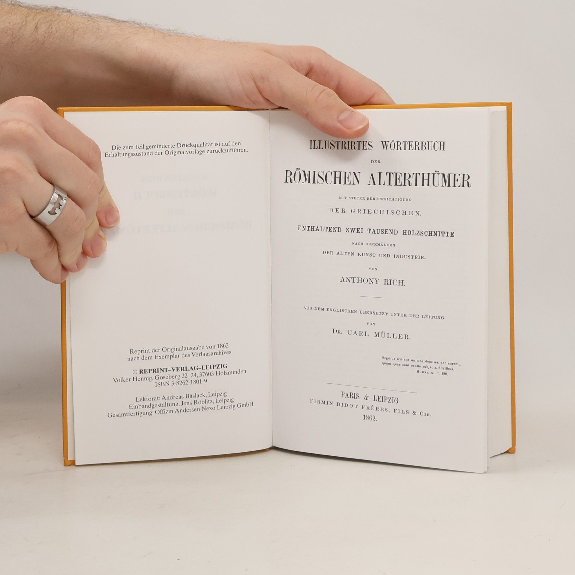 Anthony Rich Illustriertes Wörterbuch der römischen Altertümer