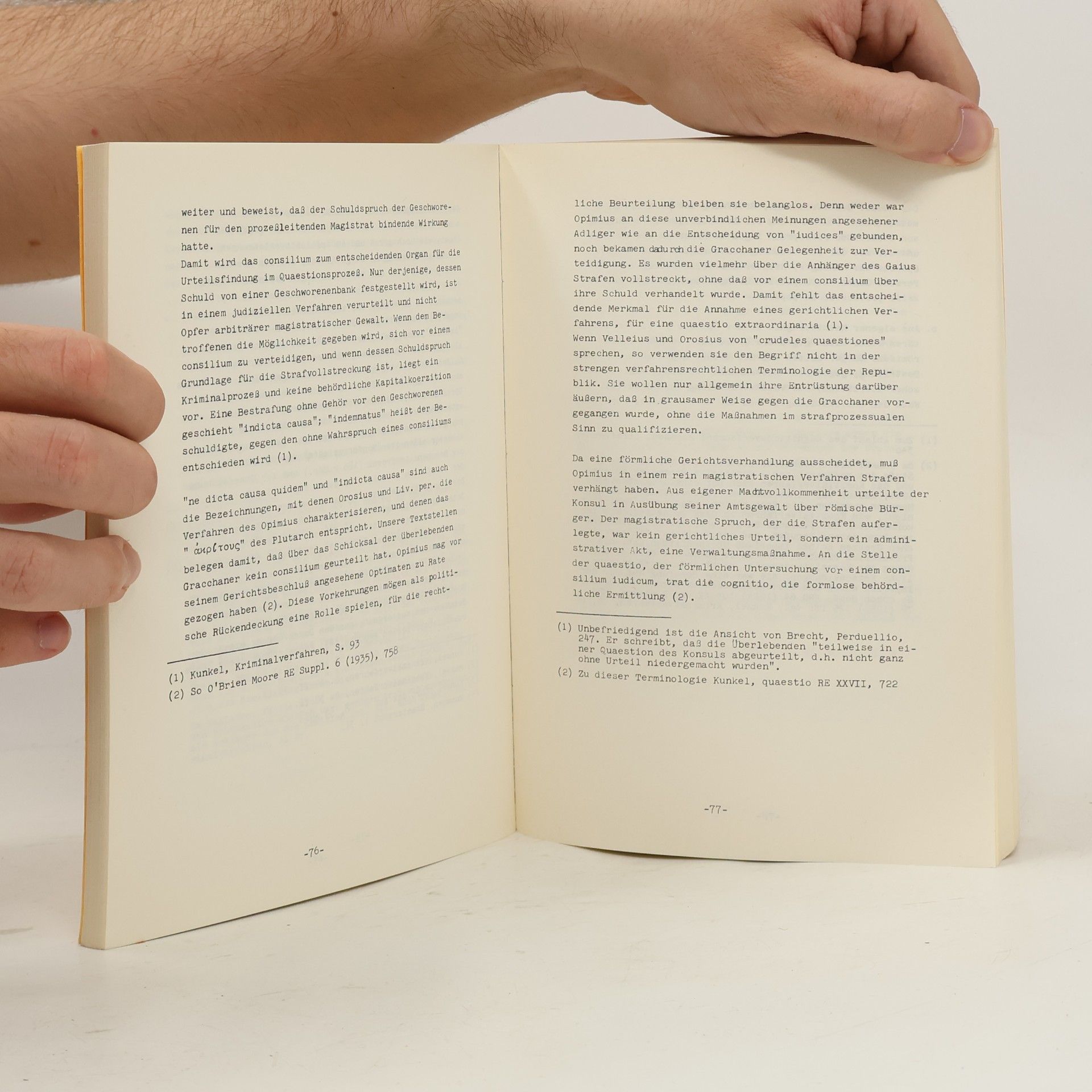 Bernd Rödl Das Senatus Consultum Ultimum und der Tod der Gracchen
