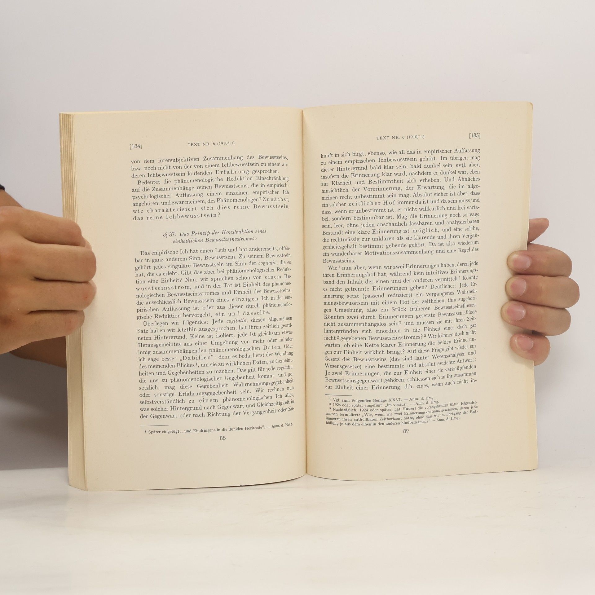 Edmund Husserl Grundprobleme der Phänomenologie 1910/11