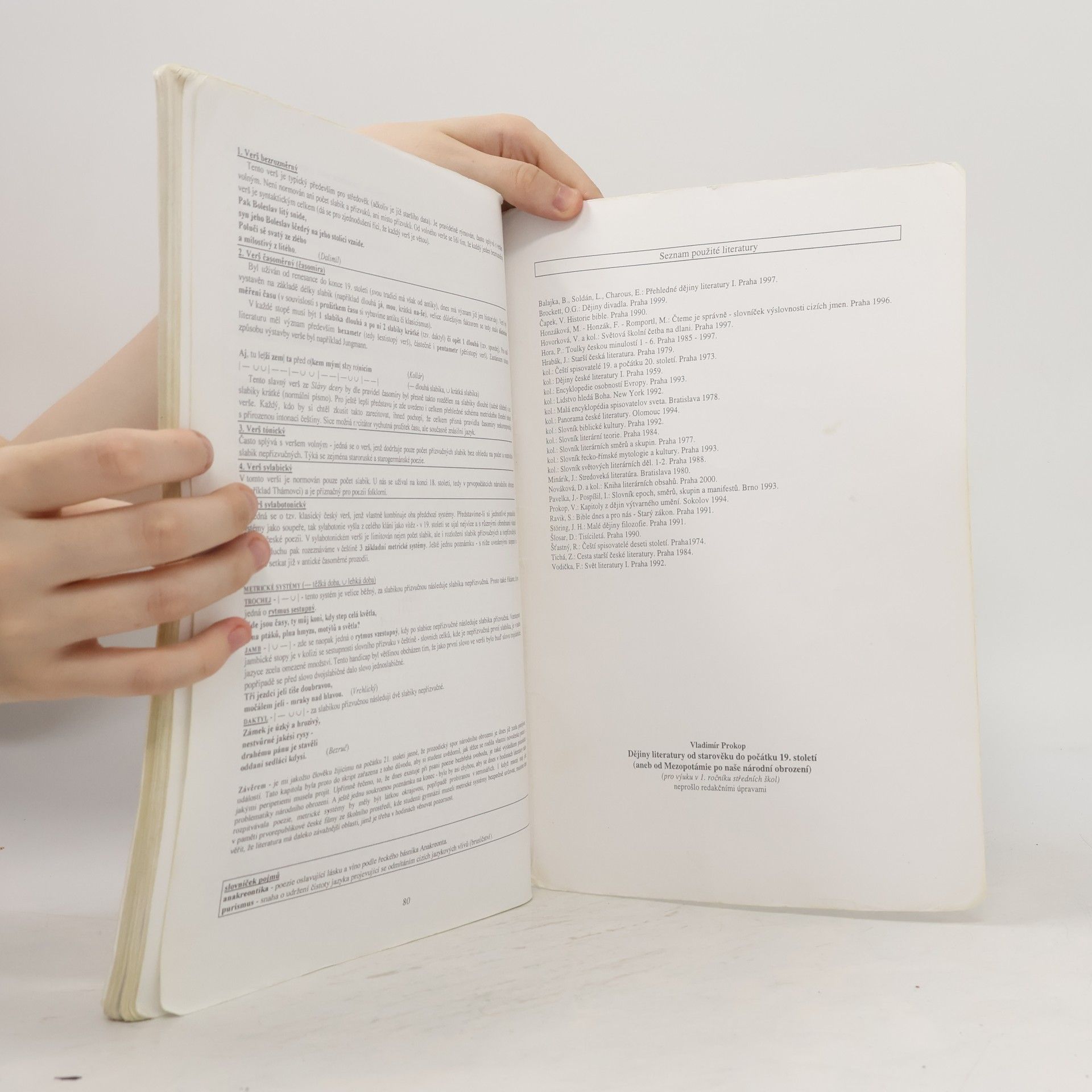 Vladimír Prokop Dějiny literatury od starověku do počátku 19. století