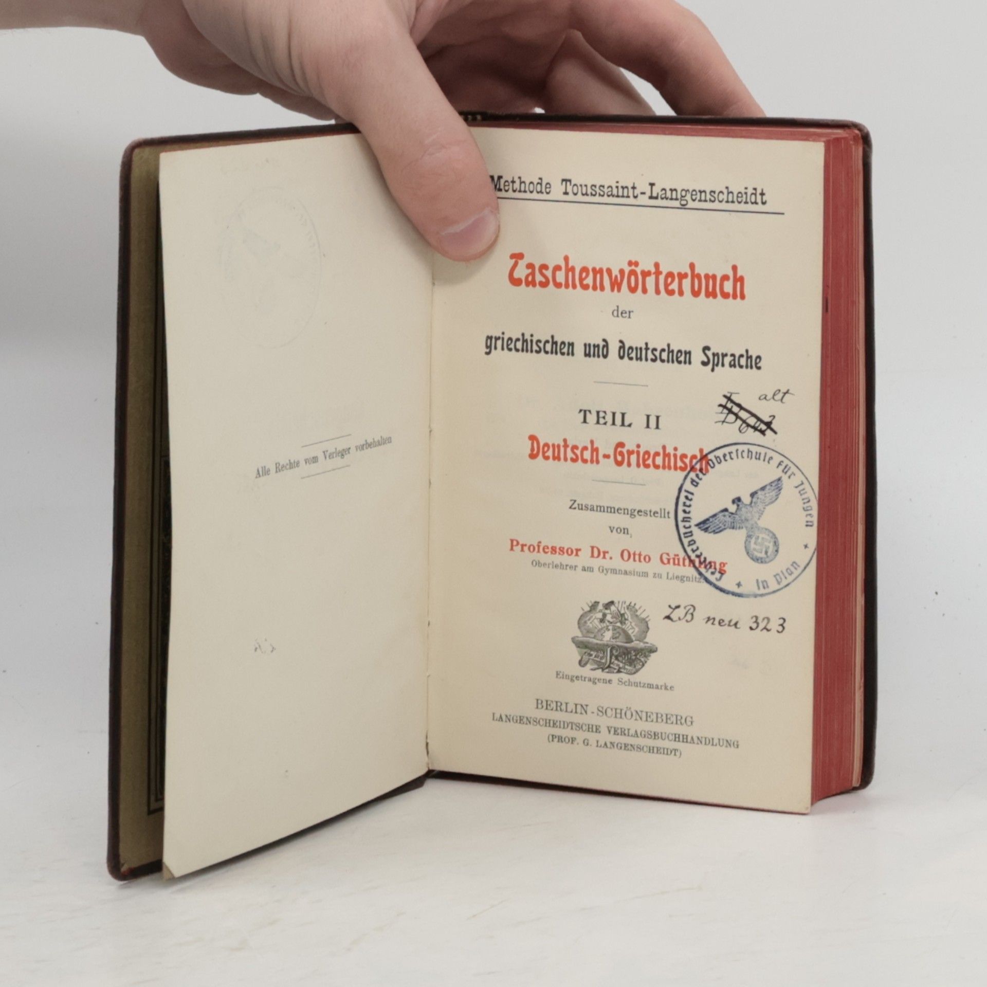 Otto Güthling Langenscheidts Taschenwörterbücher: Griechisch II