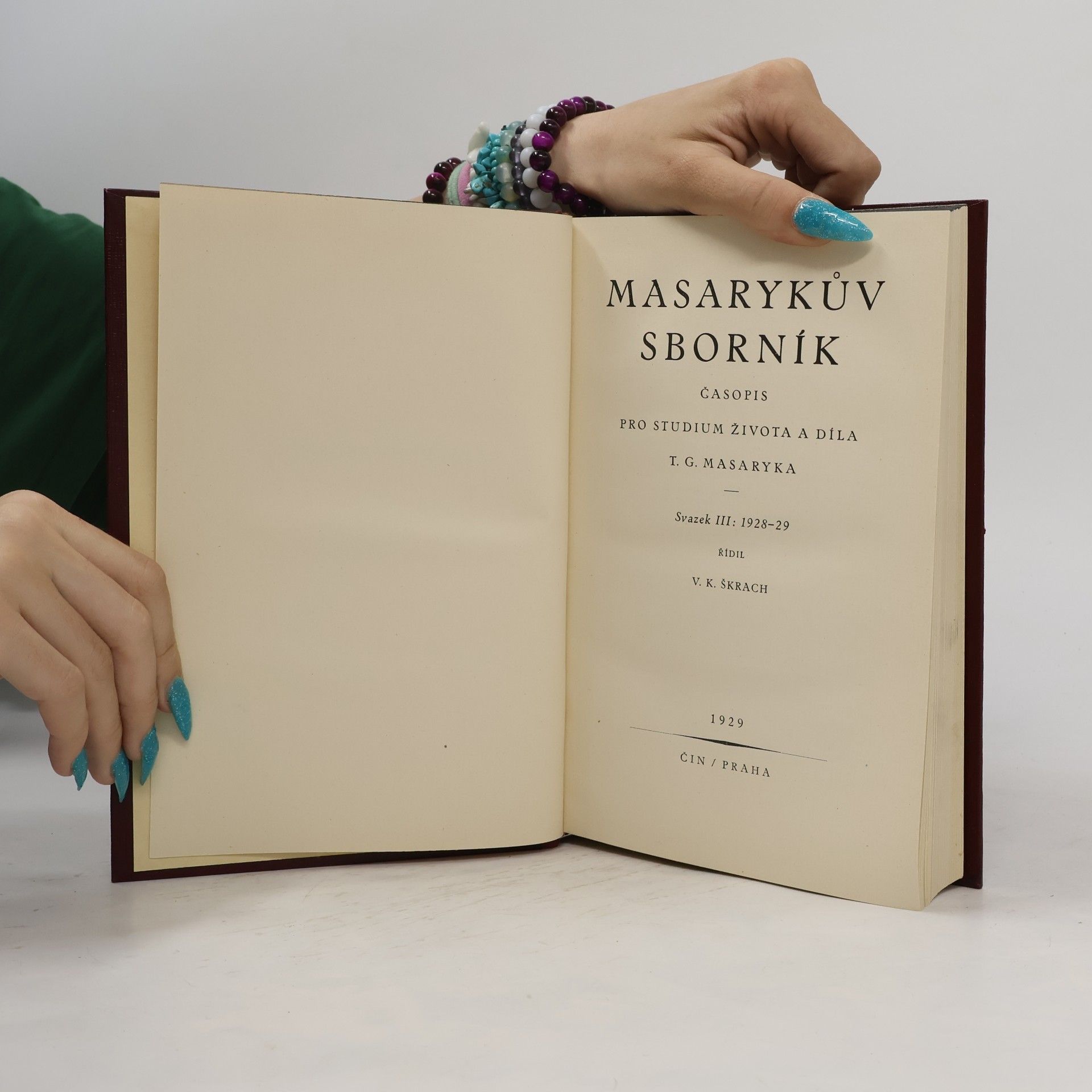 Tomáš Garrigue Masaryk Masarykův sborník - svazek III