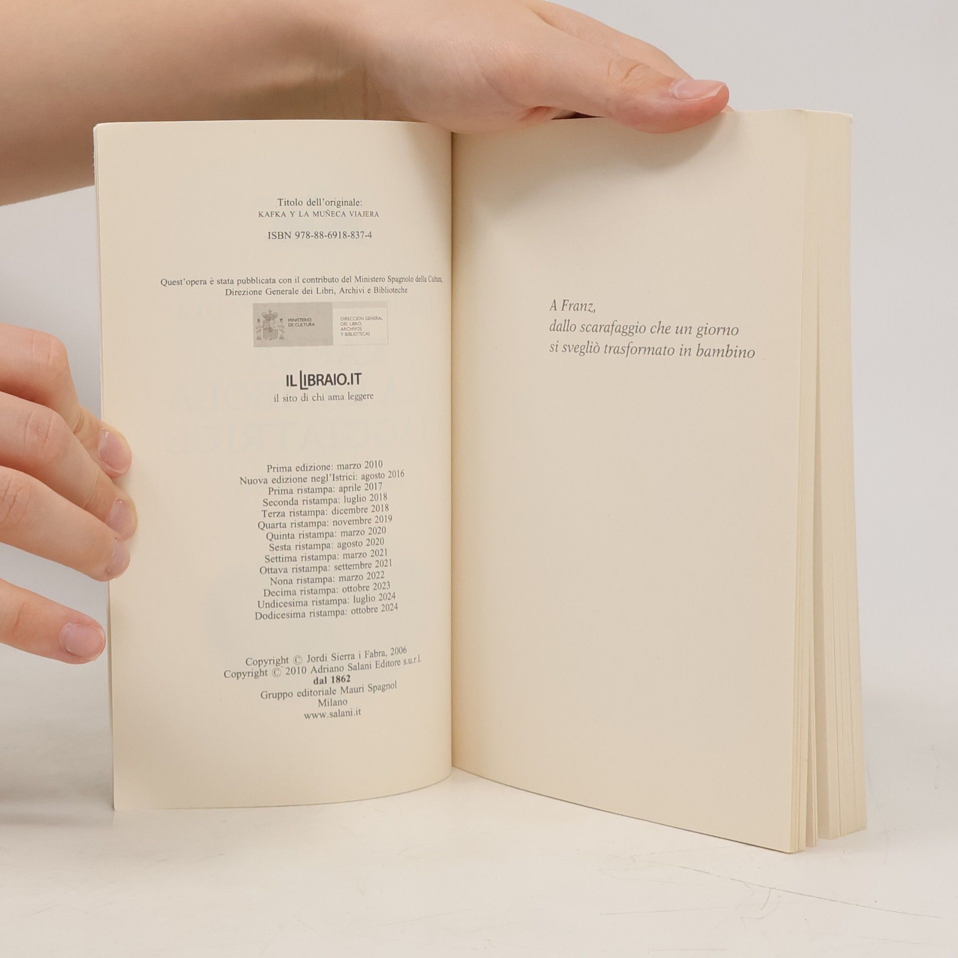 Jordi Sierra i. Fabra Gl' istrici - 256: Kafka e la bambola viaggiatrice