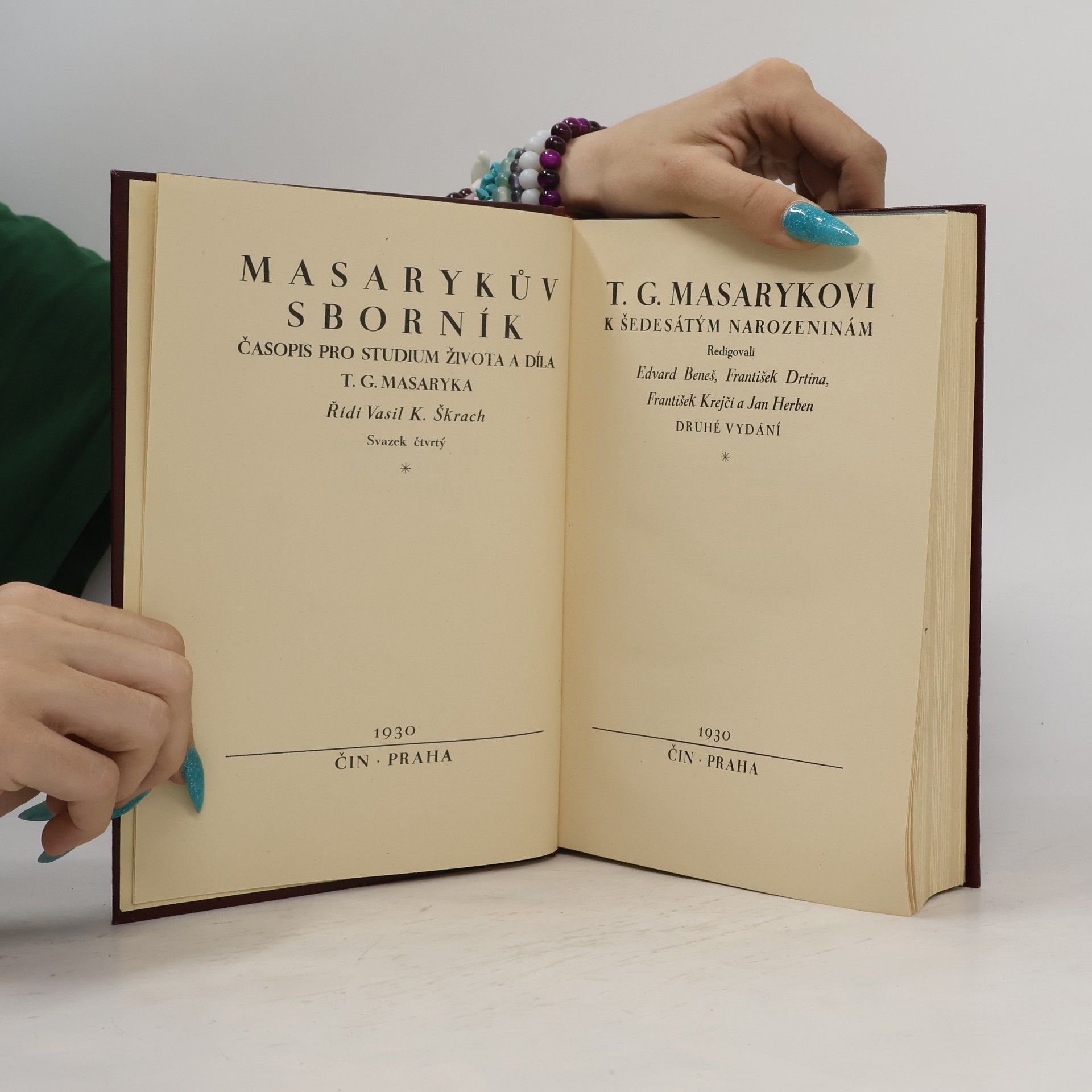 Tomáš Garrigue Masaryk Masarykův sborník - svazek IV