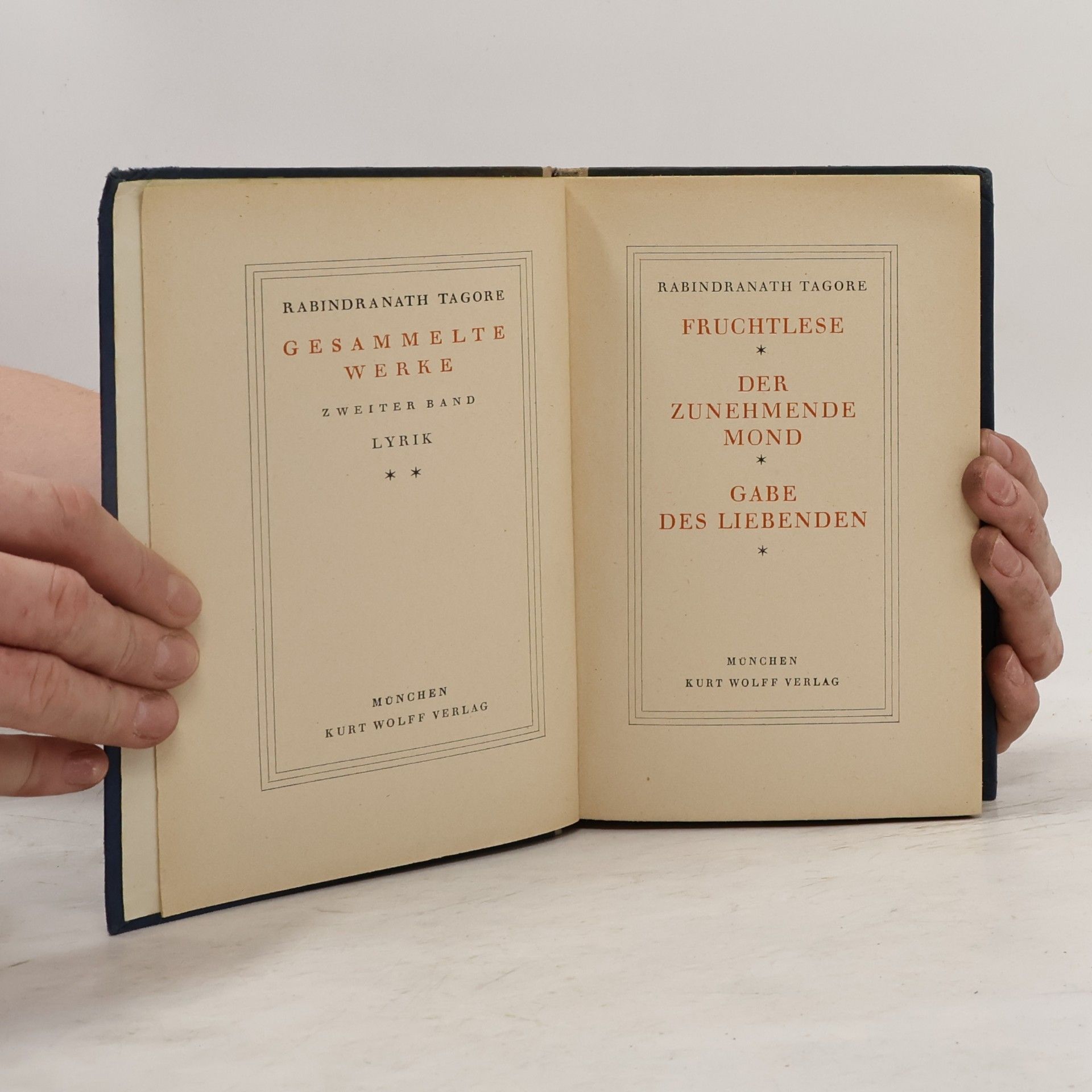 Rabindranath Tagore Gesammelte Werke 2. Lyrik