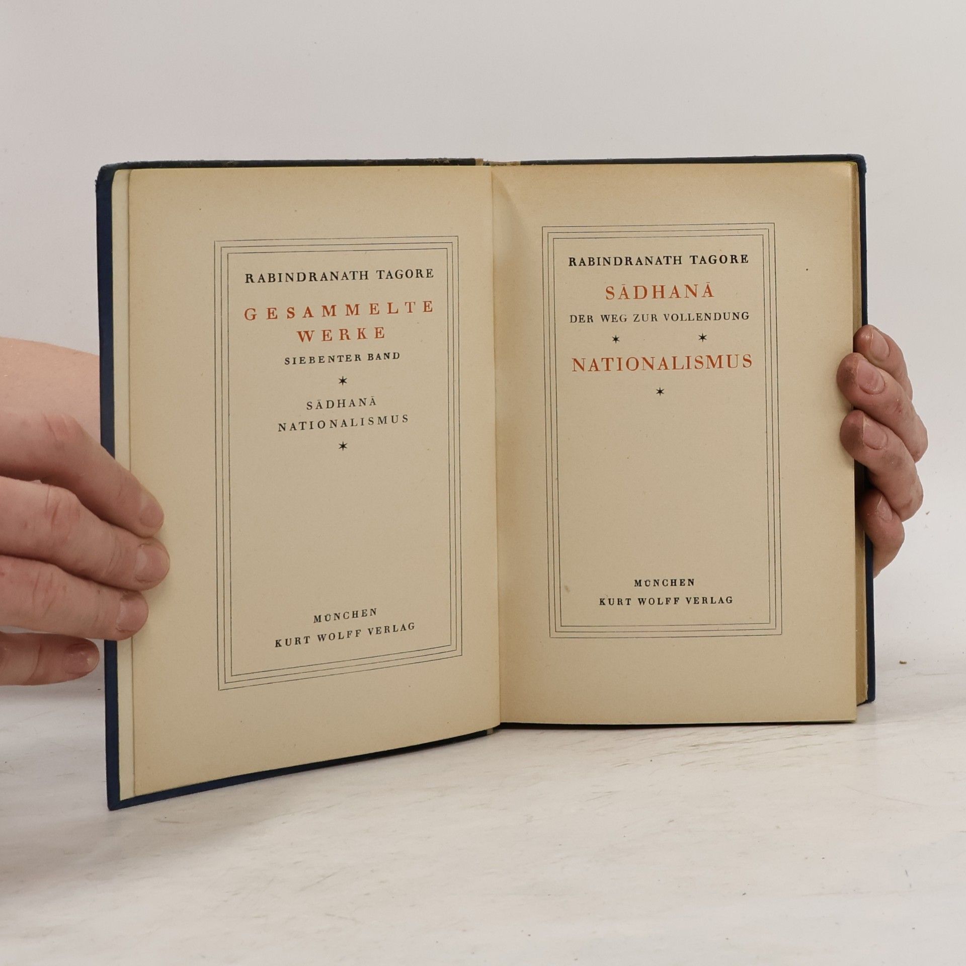 Rabindranath Tagore Sádhaná. Nationalismus