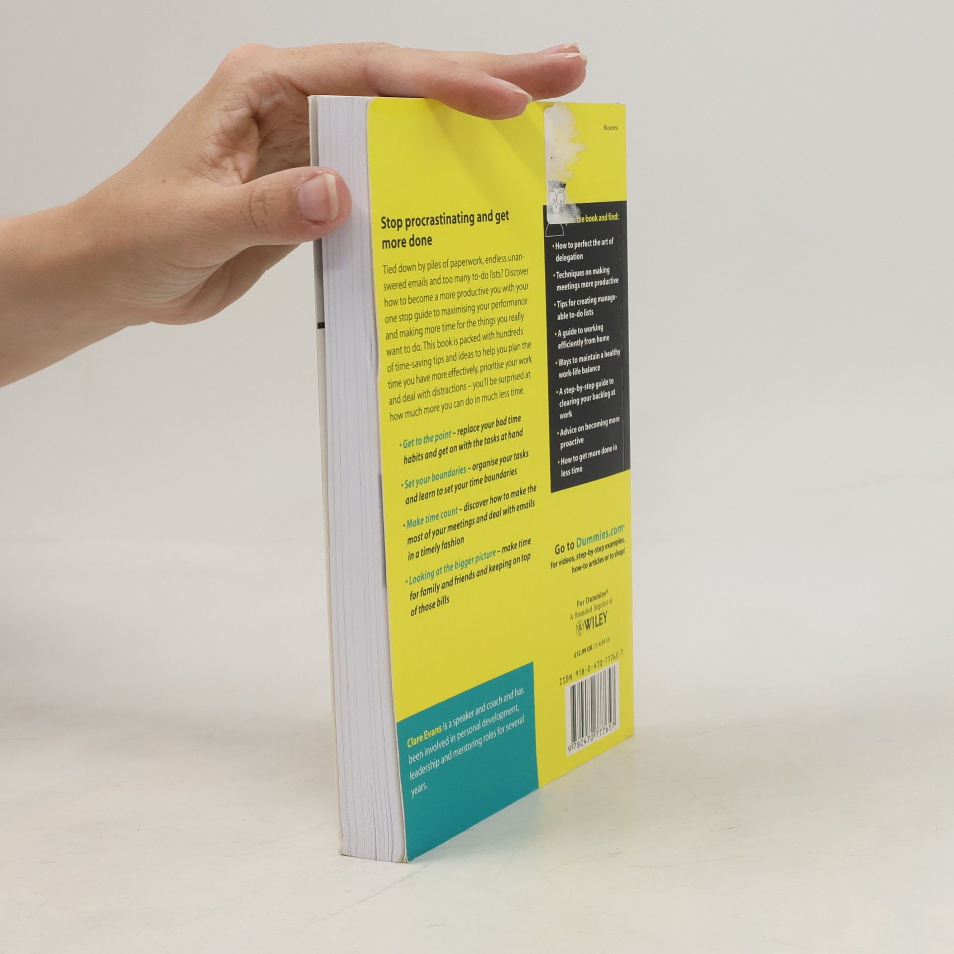 Clare Evans Time Management For Dummies - UK