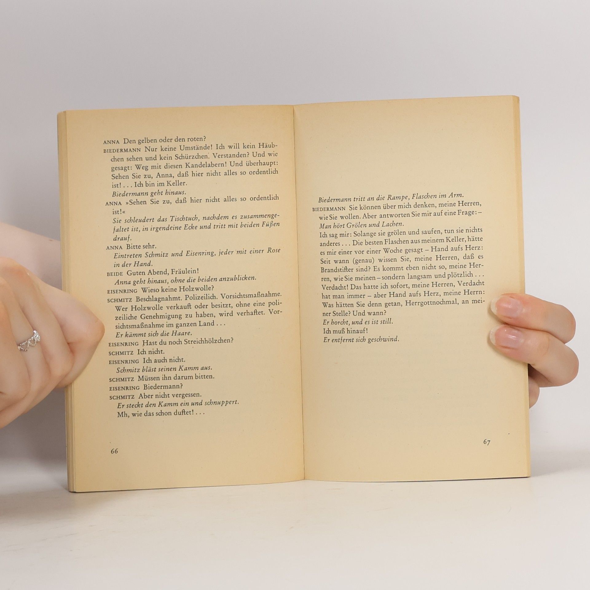 Max Frisch Biedermann und die Brandstifter