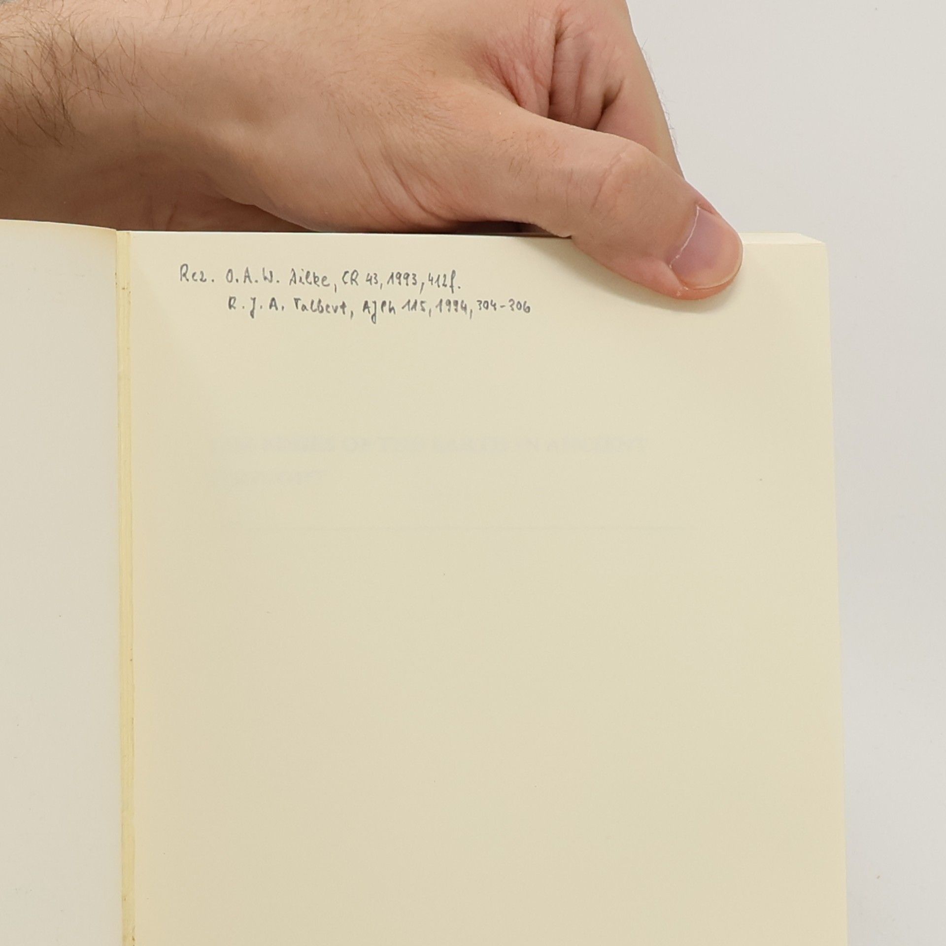 James Romm The Edges of the Earth in Ancient Thought