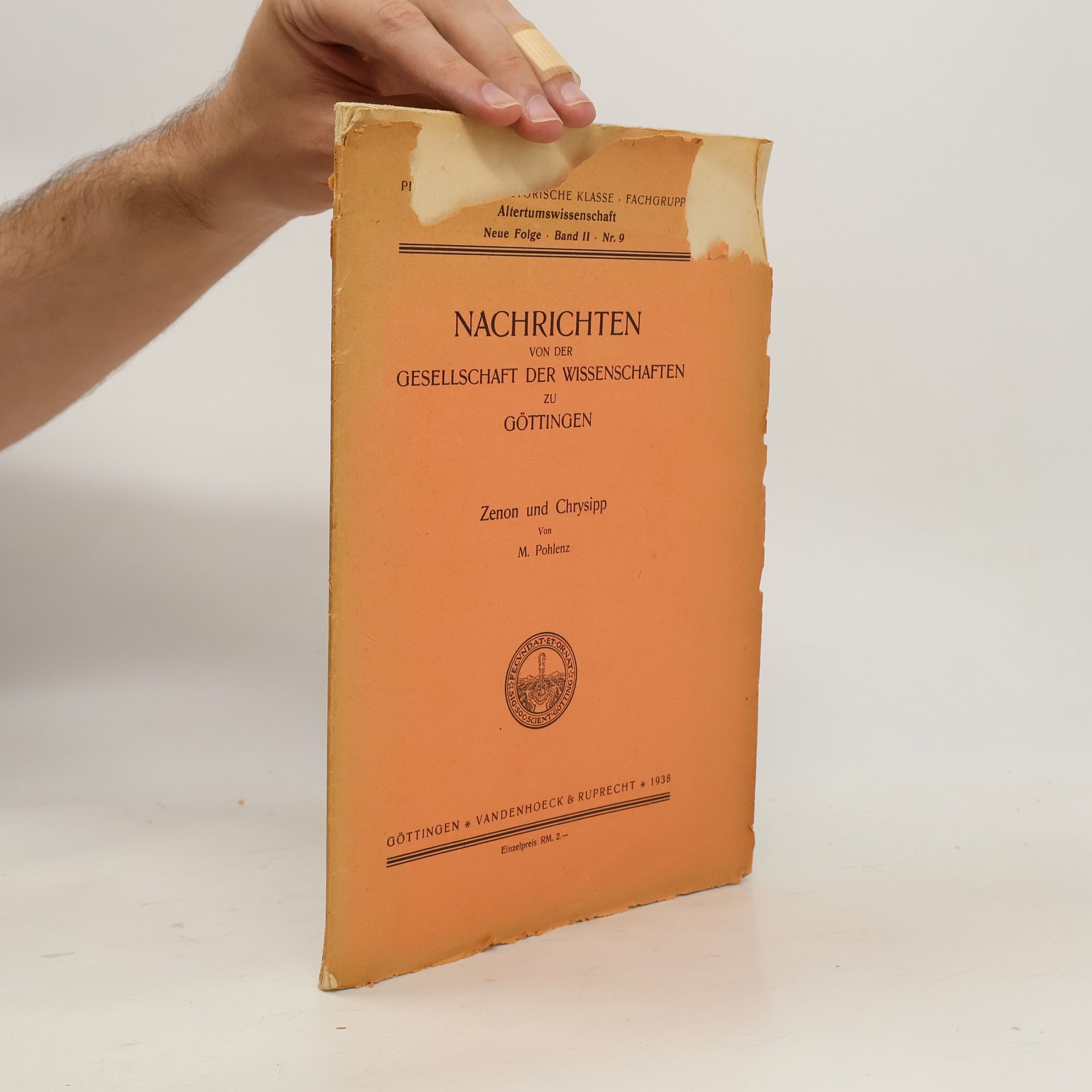 Autorenkollektiv Nachrichten von der Gesellschaft der Wissenschaften zu Göttingen
