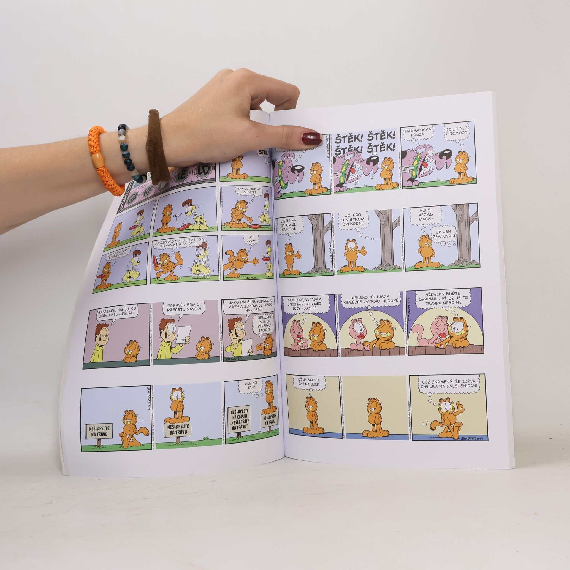 Jim Davis Garfield říhá od srdce