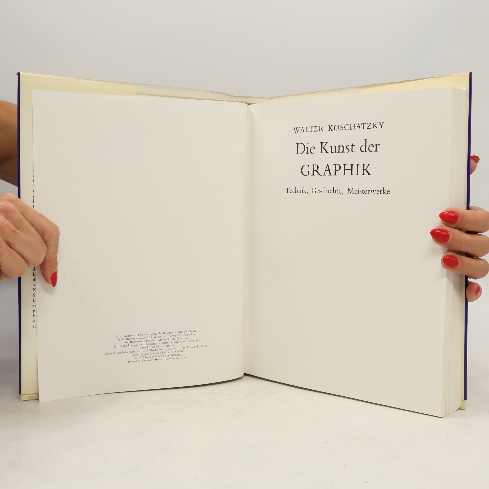 Walter Koschatzky Die Kunst der Graphik