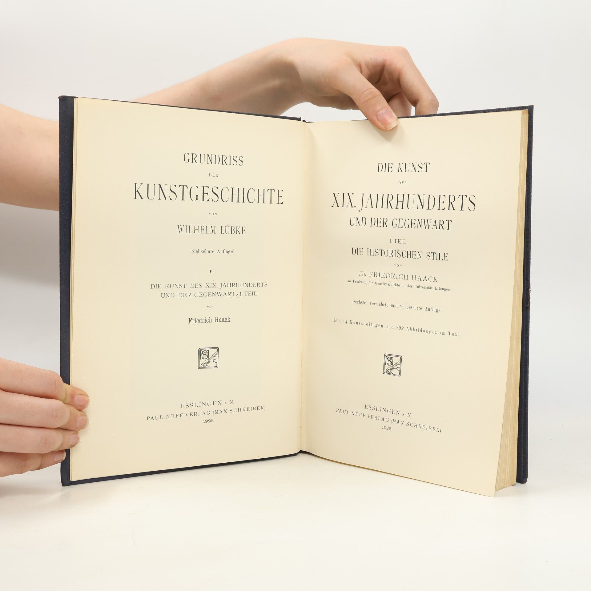 Friedrich Wilhelm Haack Die Kunst des XIX. Jahrhunderts und der Gegenwart I. teil
