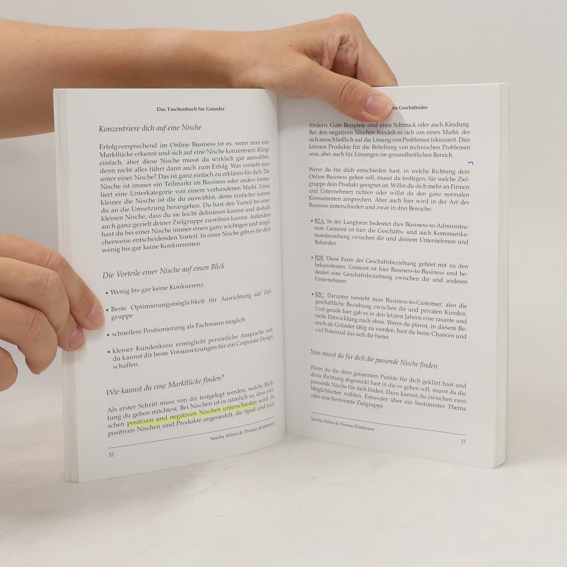 Thomas Klußmann Das Taschenbuch für Gründer