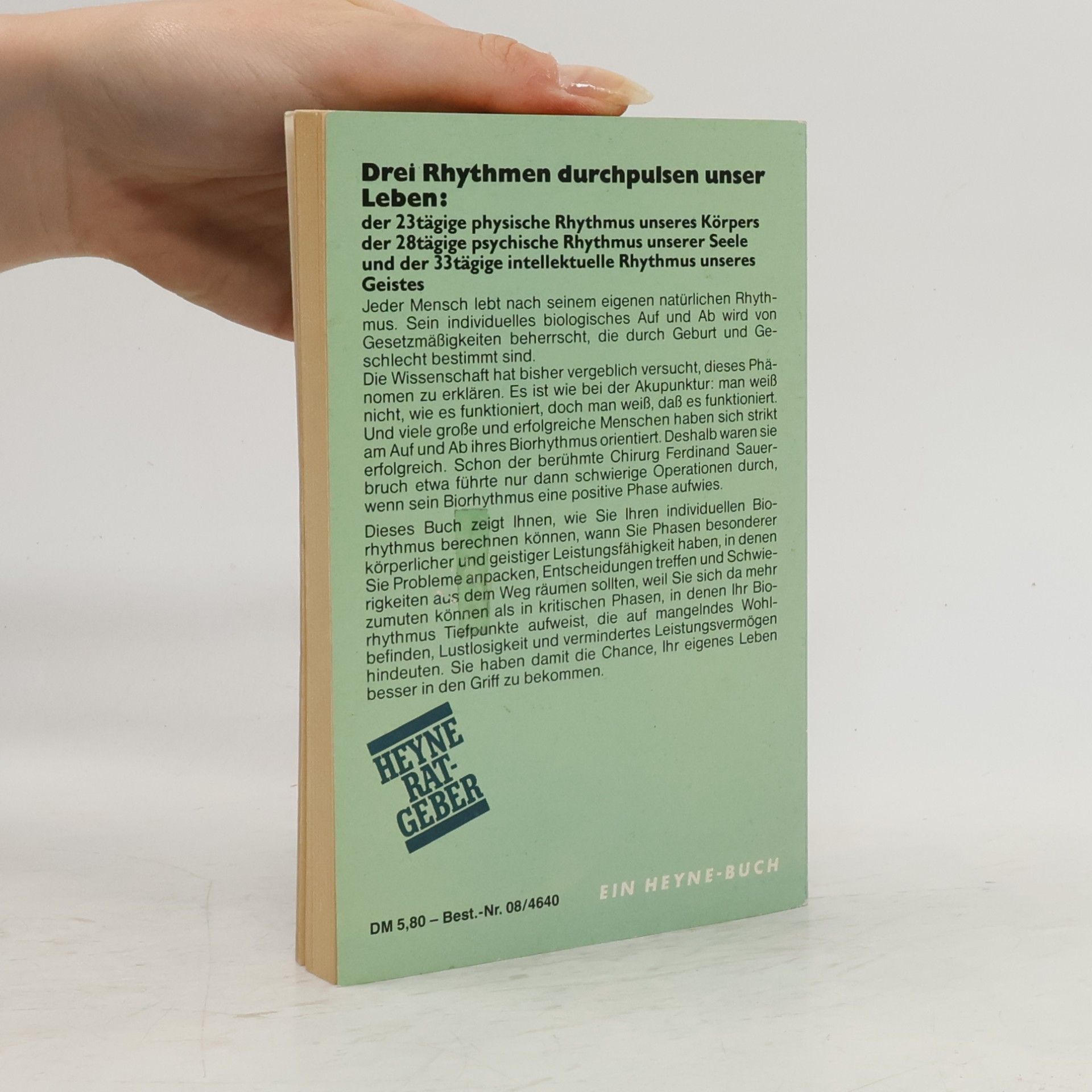Malte W. Wilkes Der Biorhythmus bestimmt unser Leben