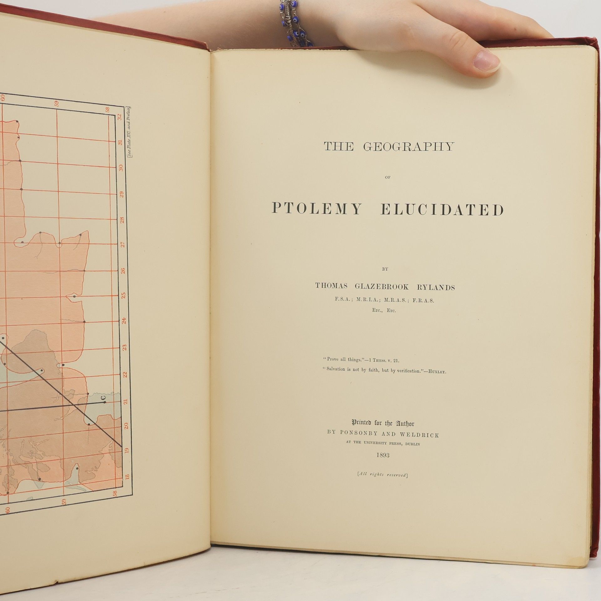 Thomas Glazebrook Rylands The Geography of Ptolemy Elucidated