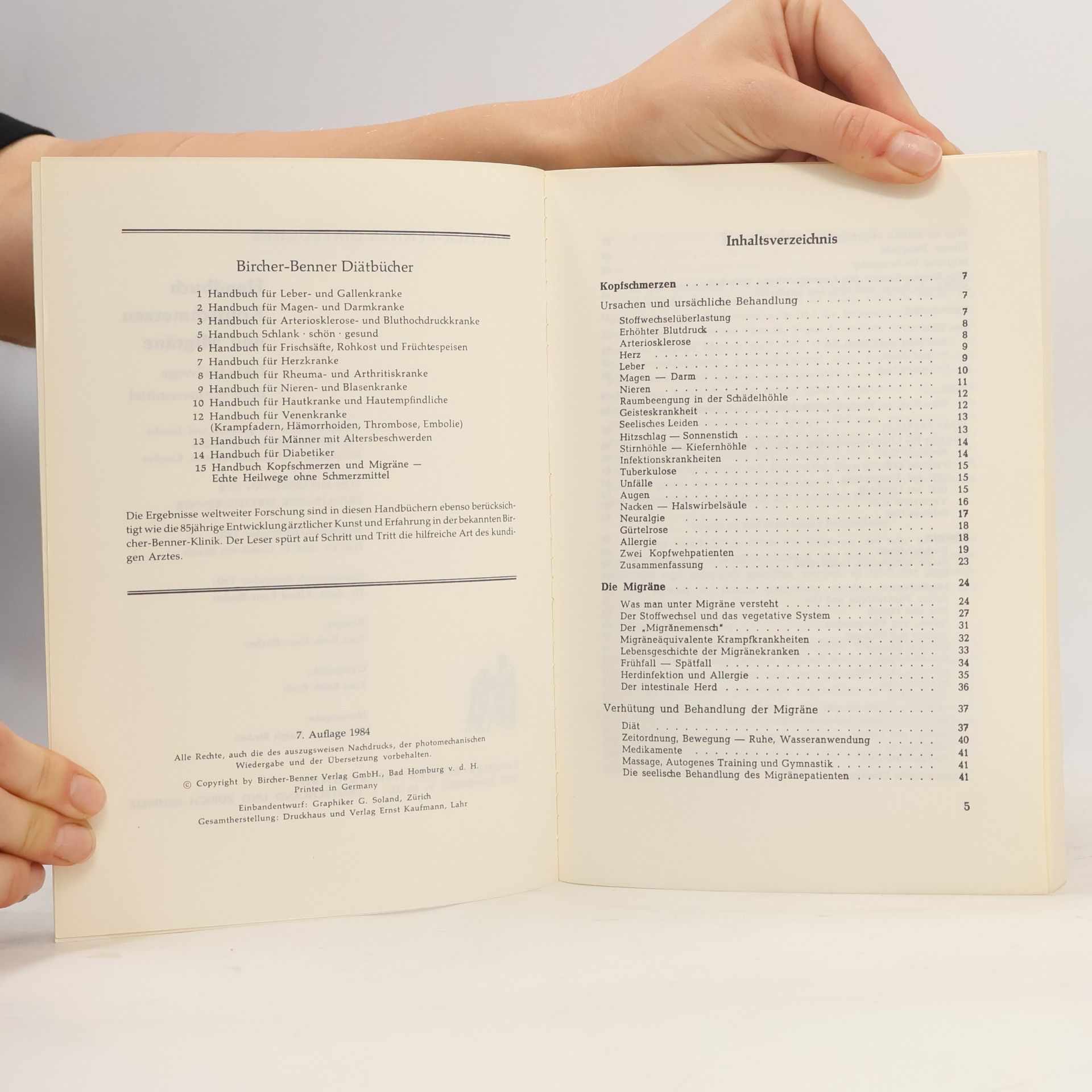 Kolektiv autorů Bircher-Benner-Handbuch 15. Kopfschmerzen Und Migräne