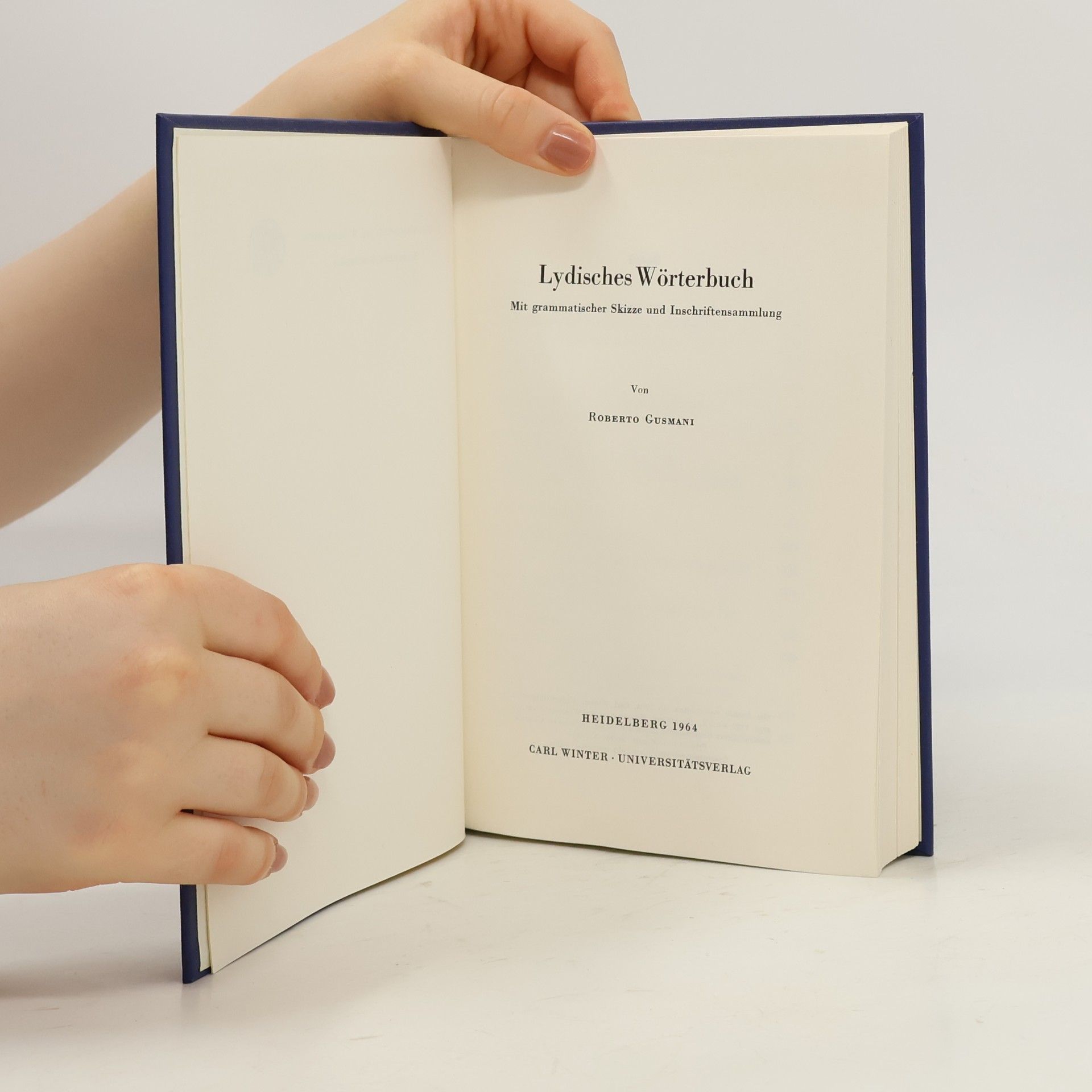 Roberto Gusmani Lydisches Wörterbuch