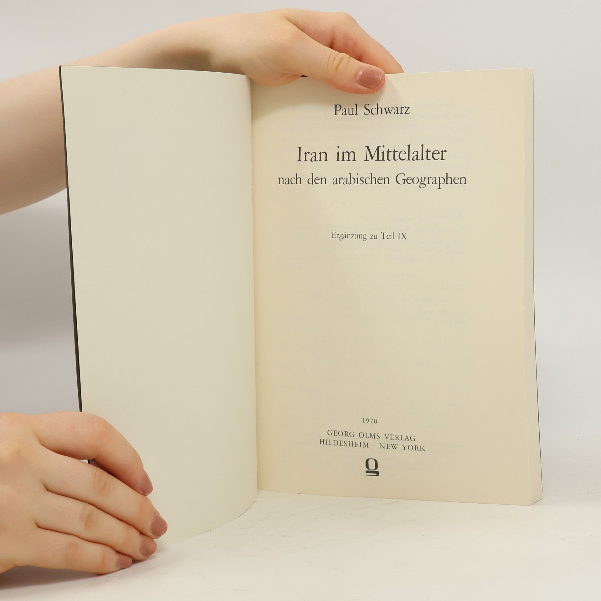 P. Schwarz Iran im Mittelalter