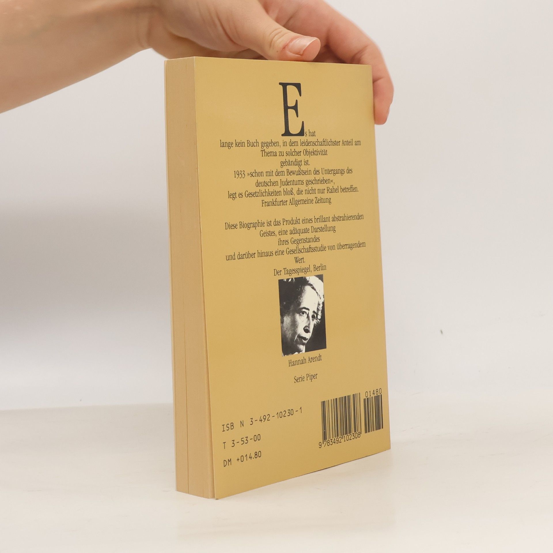 Hannah Arendt Rahel Varnhagen