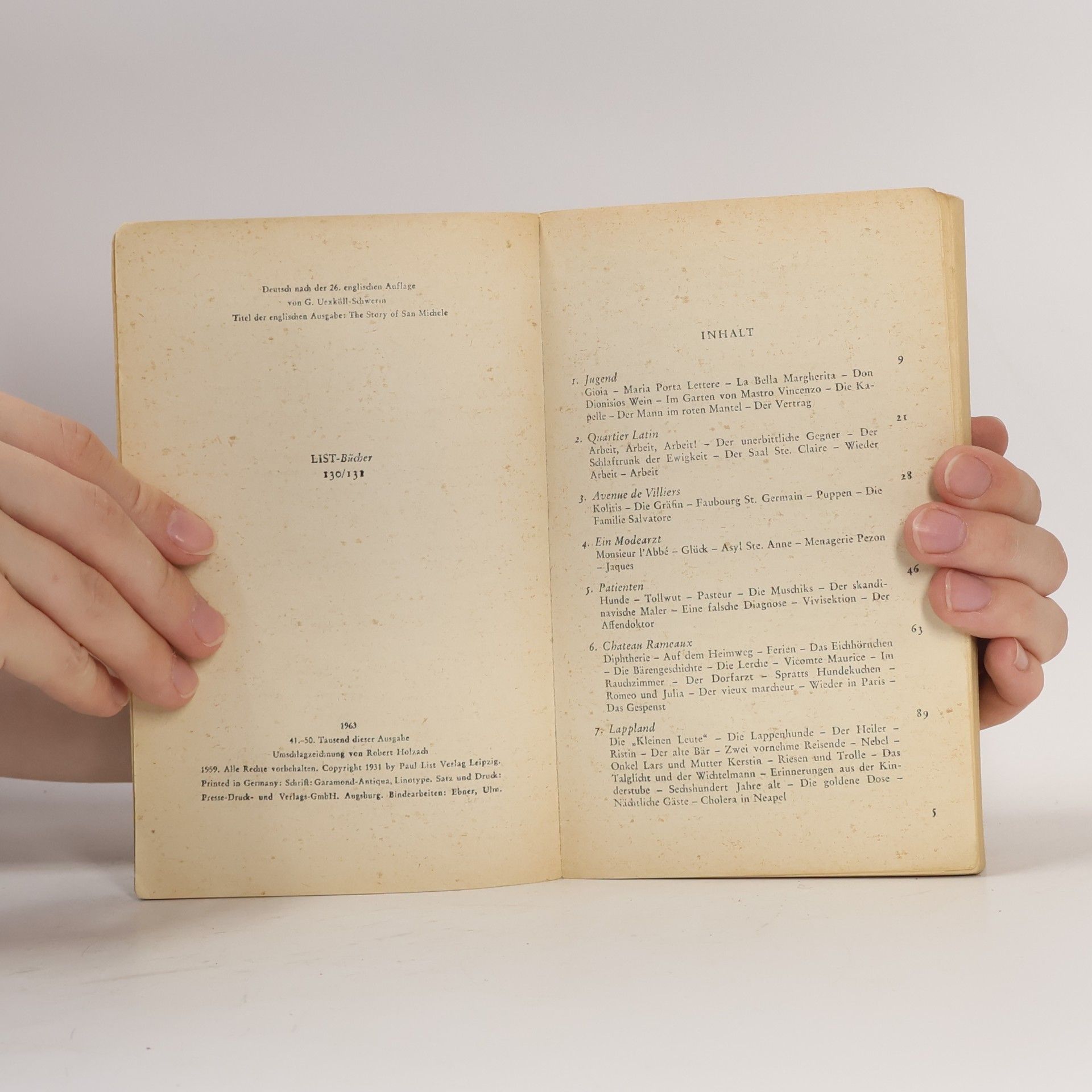 Axel Munthe Das Buch von San Michele