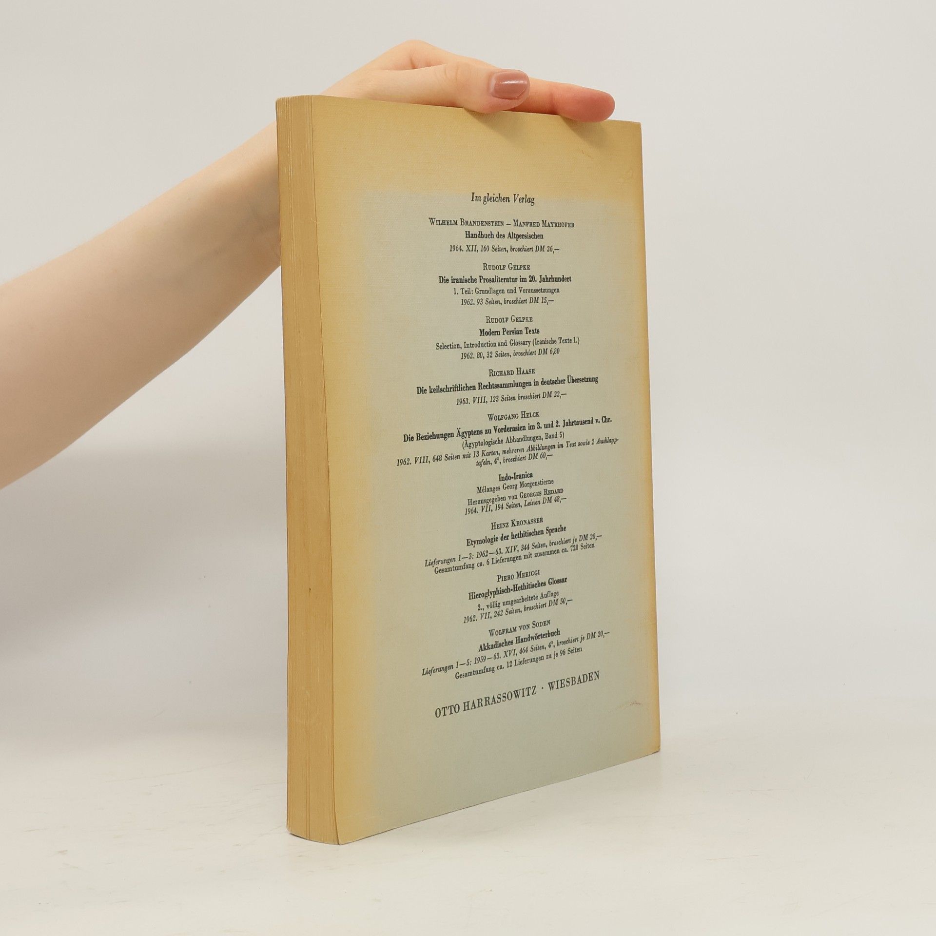 Henrik S. Nyberg A Manual of Pahlavi