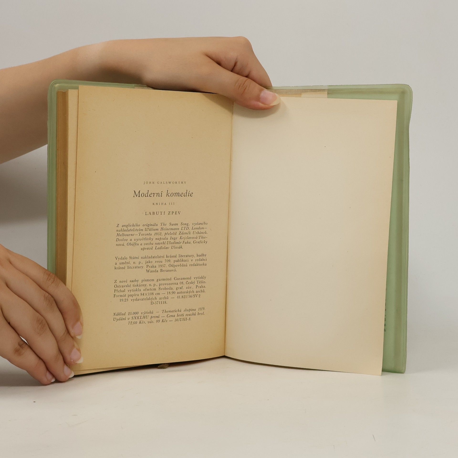 John Galsworthy Moderní komedie III. Labutí zpěv