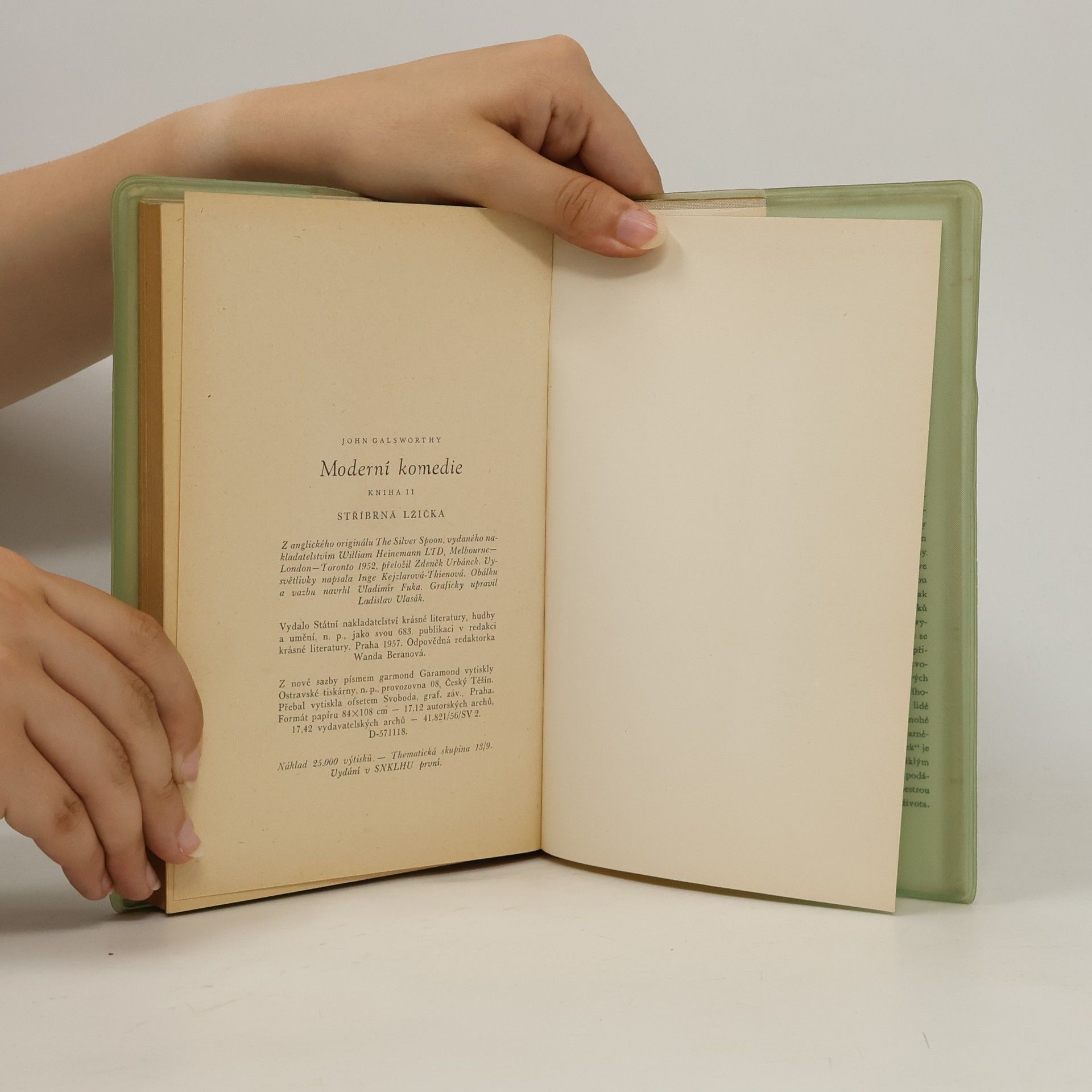 John Galsworthy Moderní komedie II, Stříbrná lžička