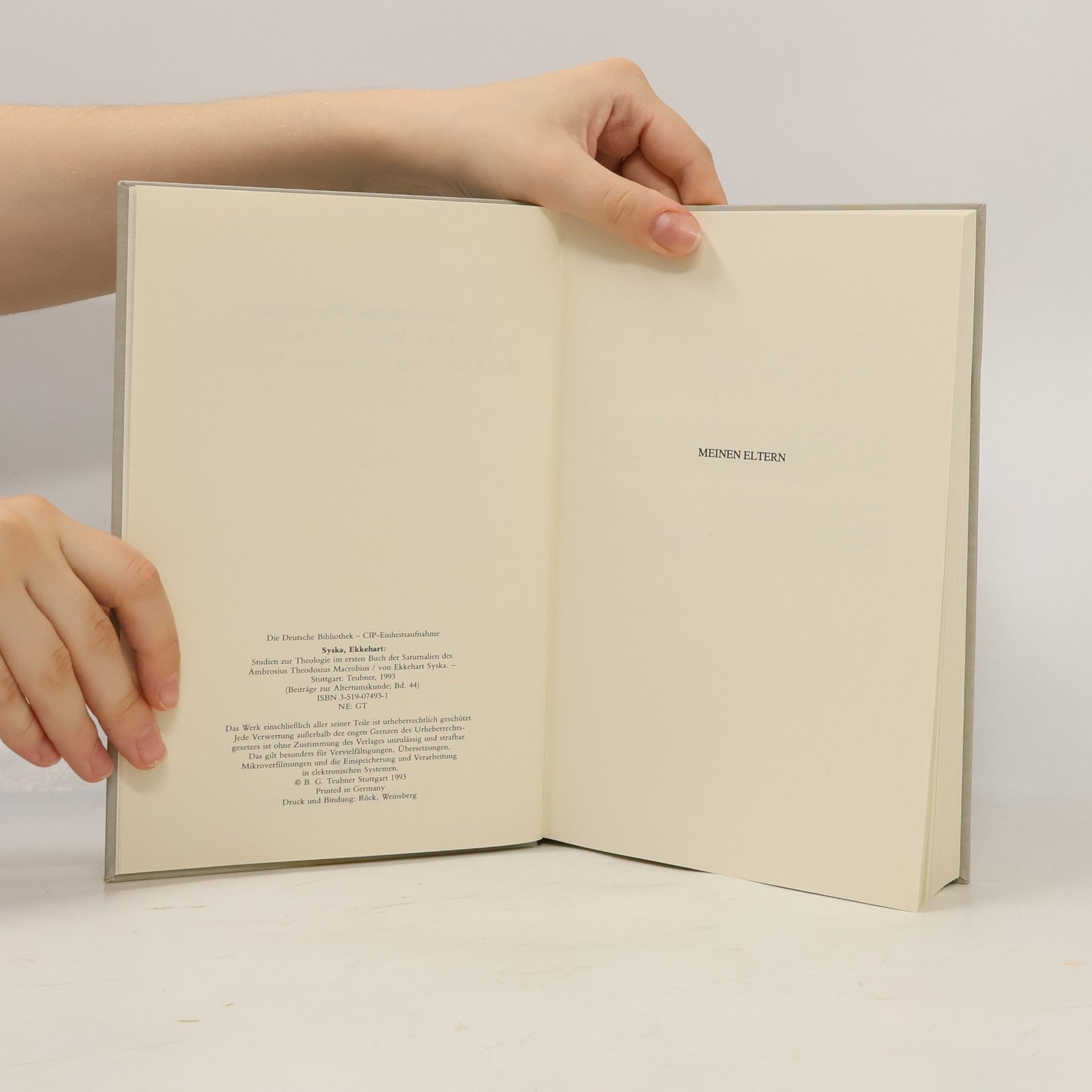 Ekkehart Syska Studien zur Theologie des Macrobius