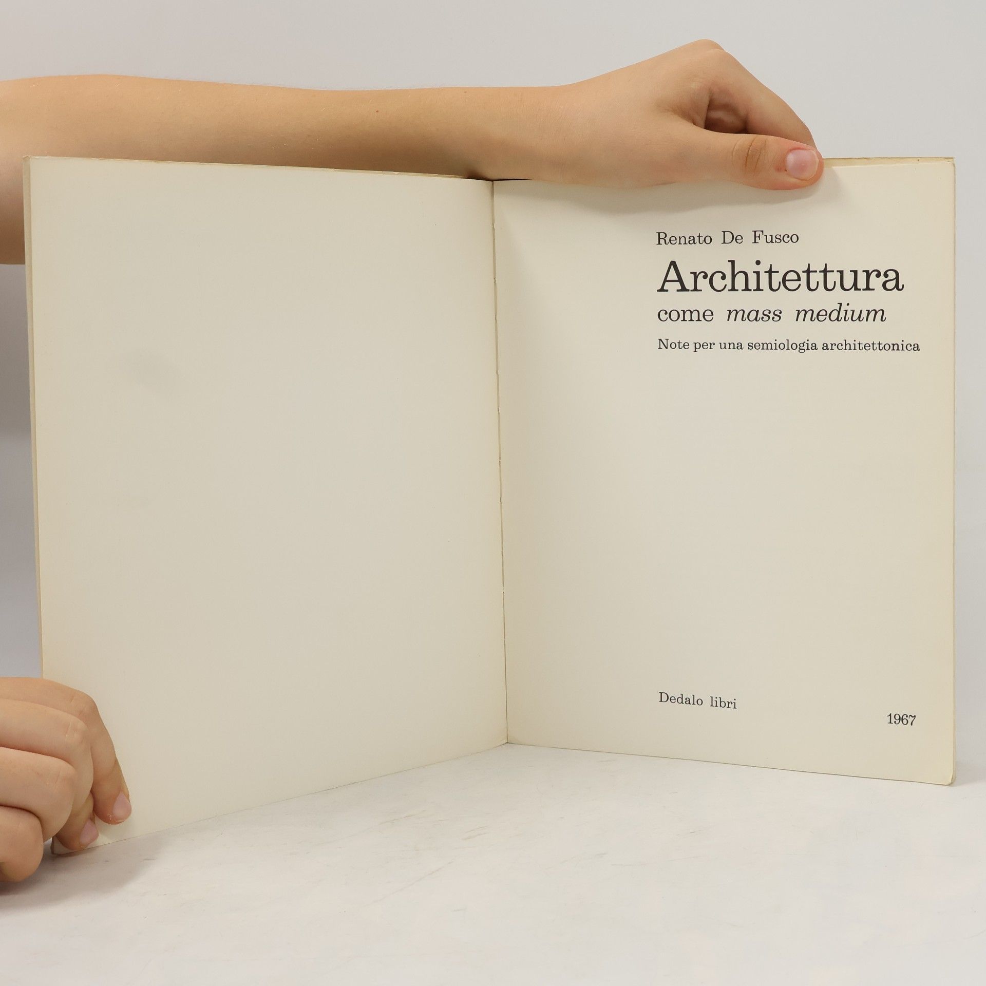 Renato De Fusco Architettura come mass medium