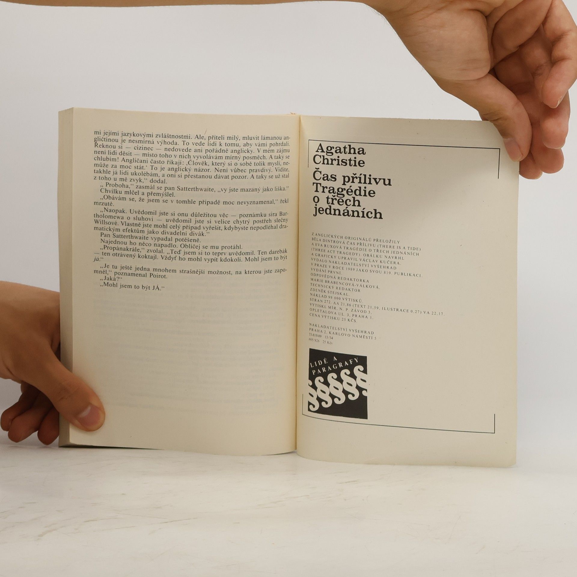 Agatha Christie Čas přílivu. Tragédie o třech jednáních