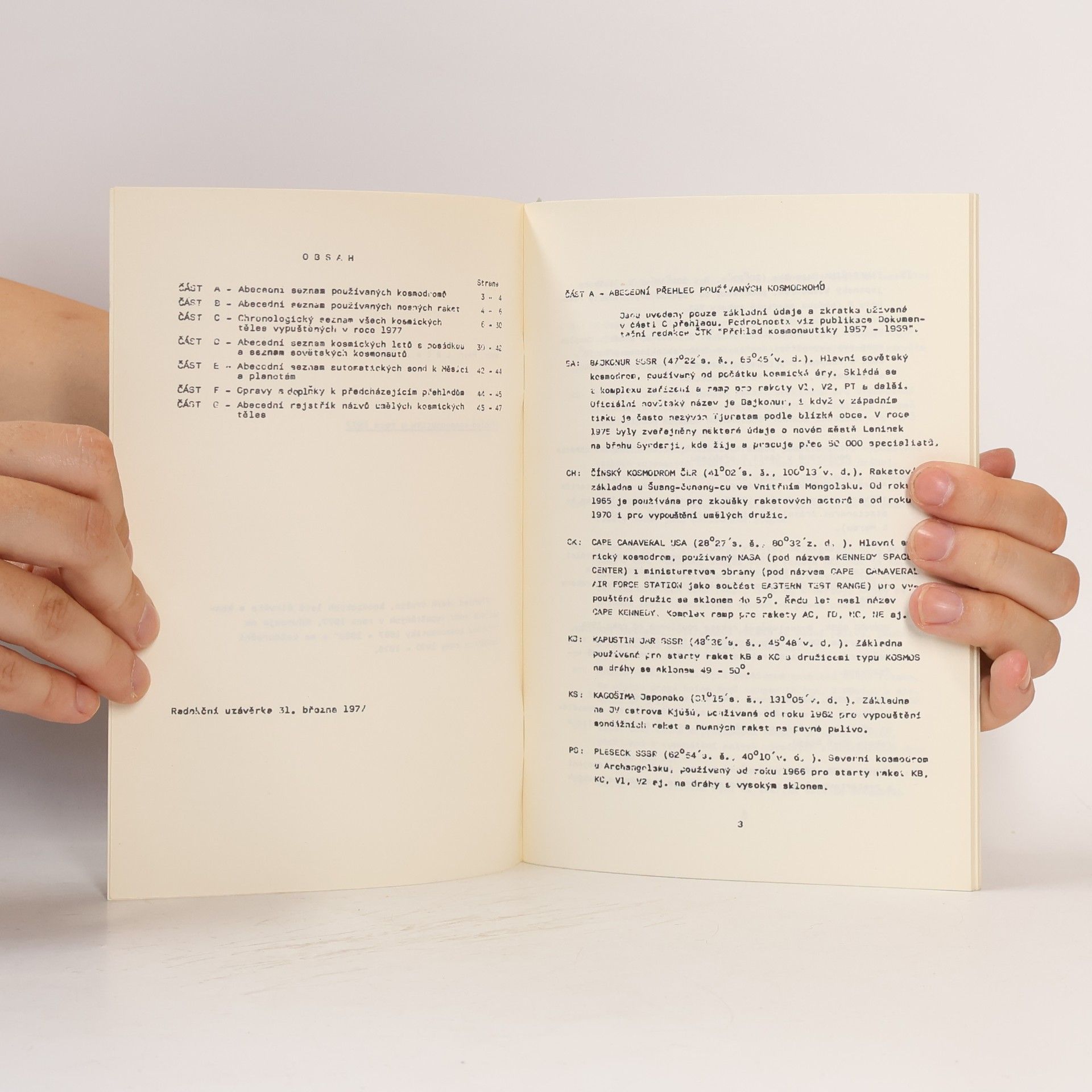 Kolektiv autorů Přehled kosmonautiky v roce 1977