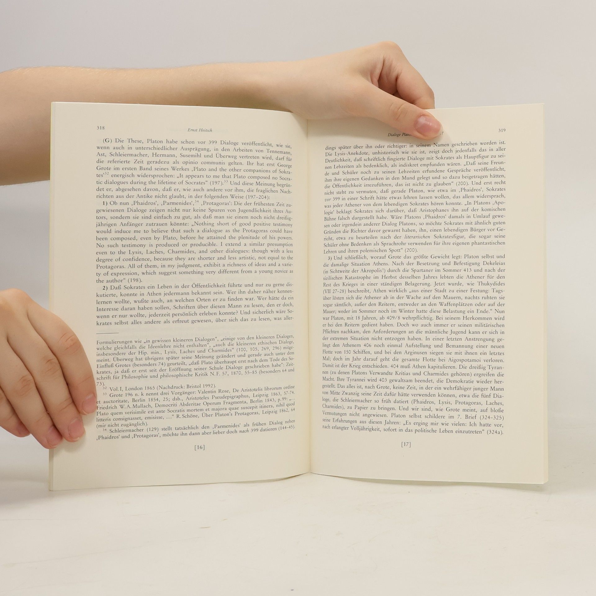Ernst Heitsch Dialoge Platons vor 399 v. Chr. ?